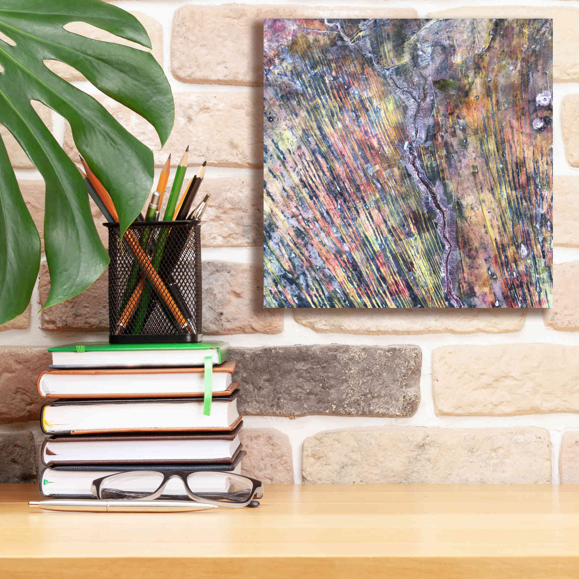 'Earth as Art: The Optimist' Canvas Wall Art,12 x 12