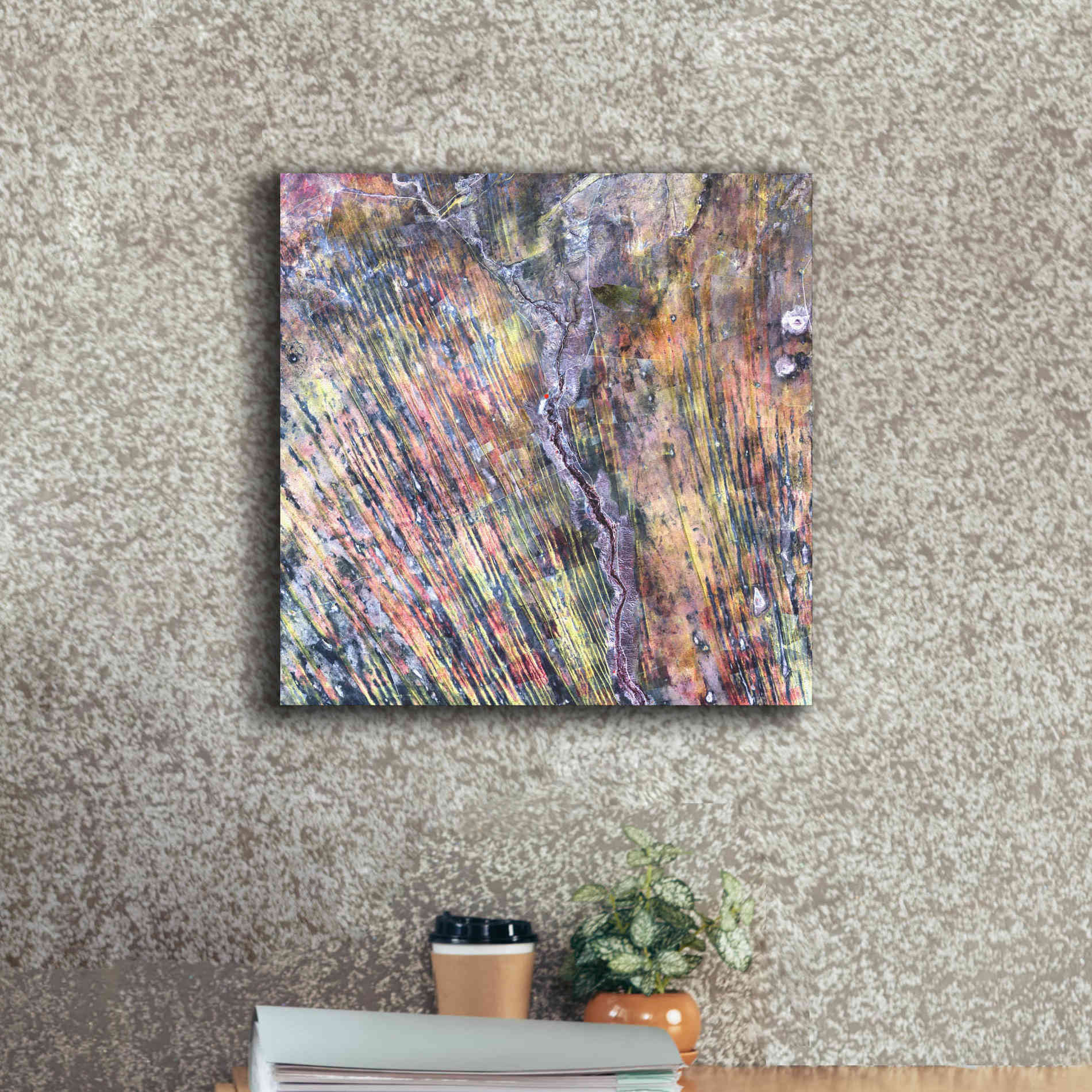 'Earth as Art: The Optimist' Canvas Wall Art,18 x 18