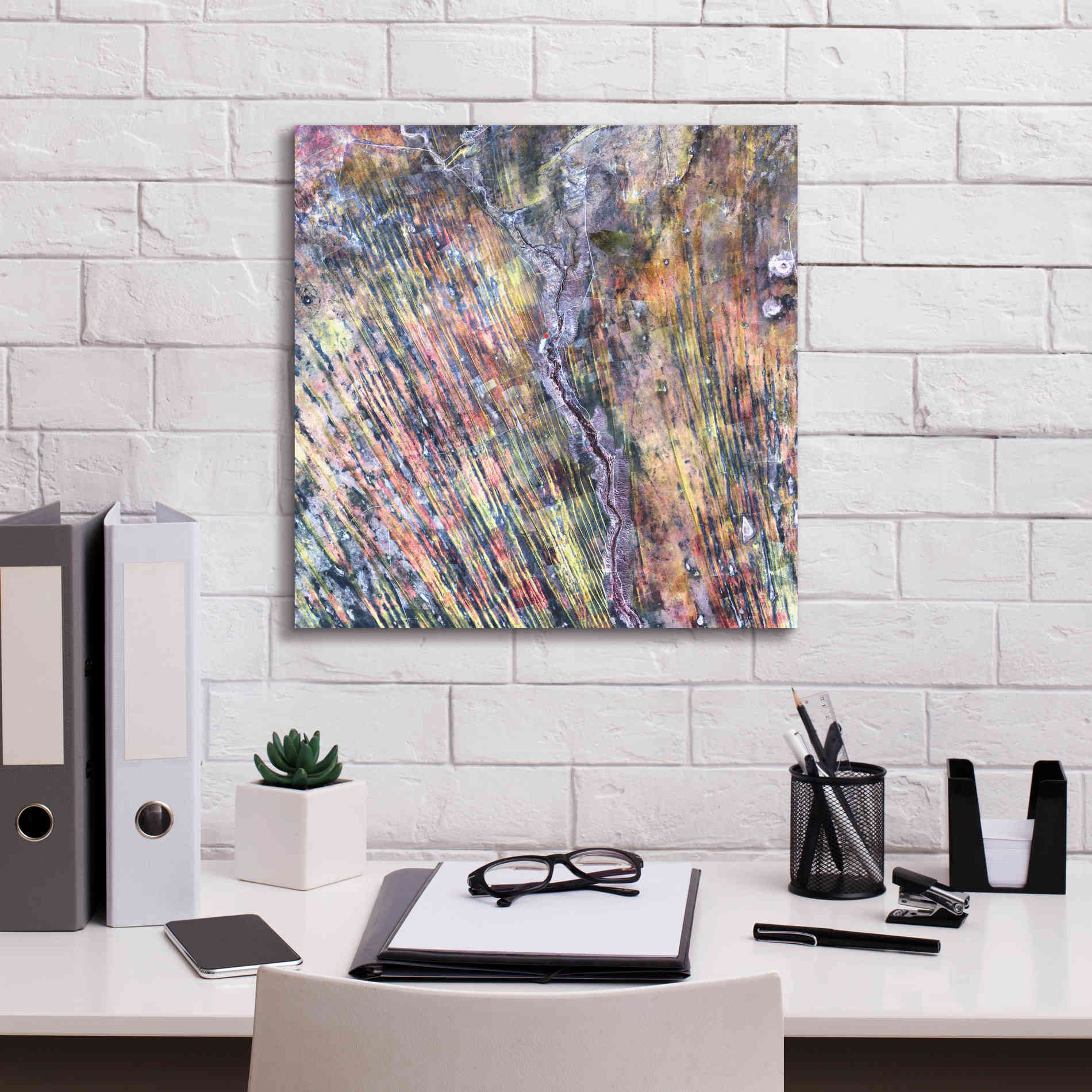 'Earth as Art: The Optimist' Canvas Wall Art,18 x 18