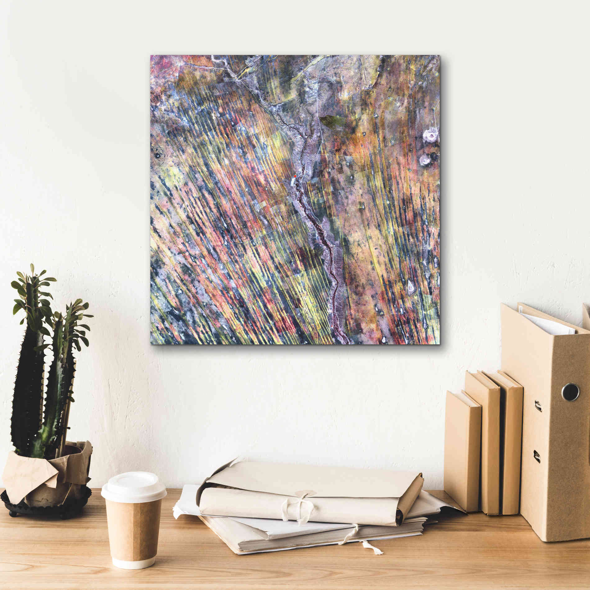 'Earth as Art: The Optimist' Canvas Wall Art,18 x 18