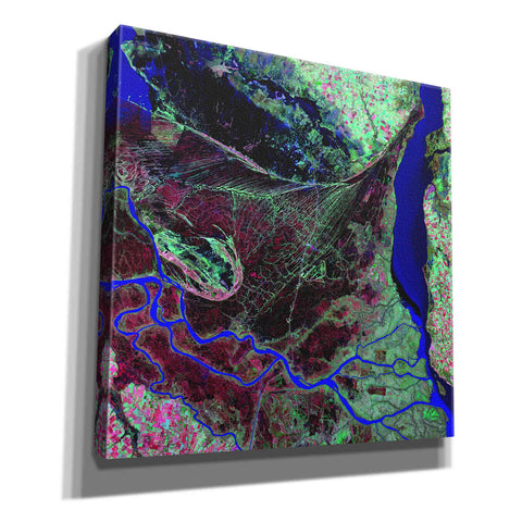 Image of 'Earth as Art: Parana River Delta' Canvas Wall Art