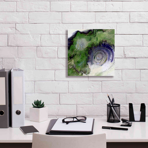 Image of 'Earth as Art: Richat Structure' Canvas Wall Art,12 x 12