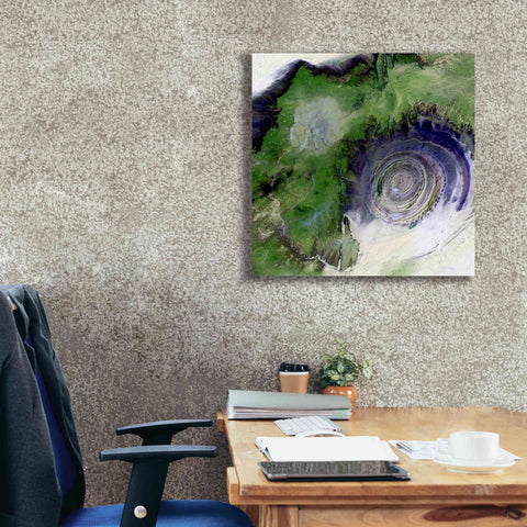 Image of 'Earth as Art: Richat Structure' Canvas Wall Art,26 x 26