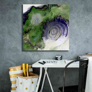 'Earth as Art: Richat Structure' Canvas Wall Art,26 x 26