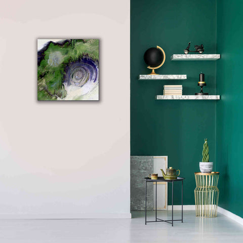 Image of 'Earth as Art: Richat Structure' Canvas Wall Art,26 x 26