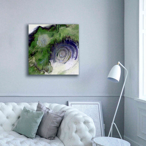 Image of 'Earth as Art: Richat Structure' Canvas Wall Art,37 x 37