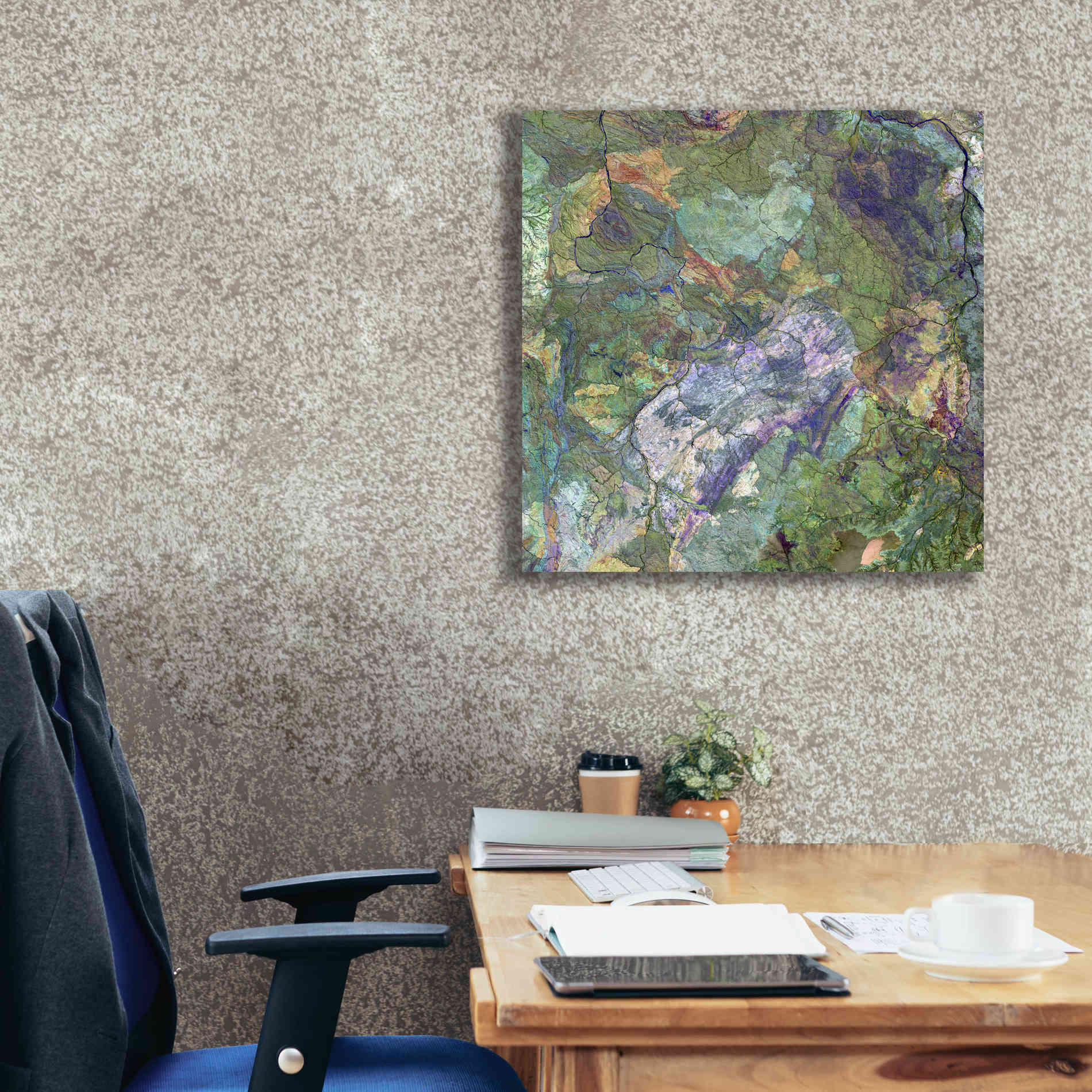 'Earth as Art: Great Sandy Desert' Canvas Wall Art,26 x 26