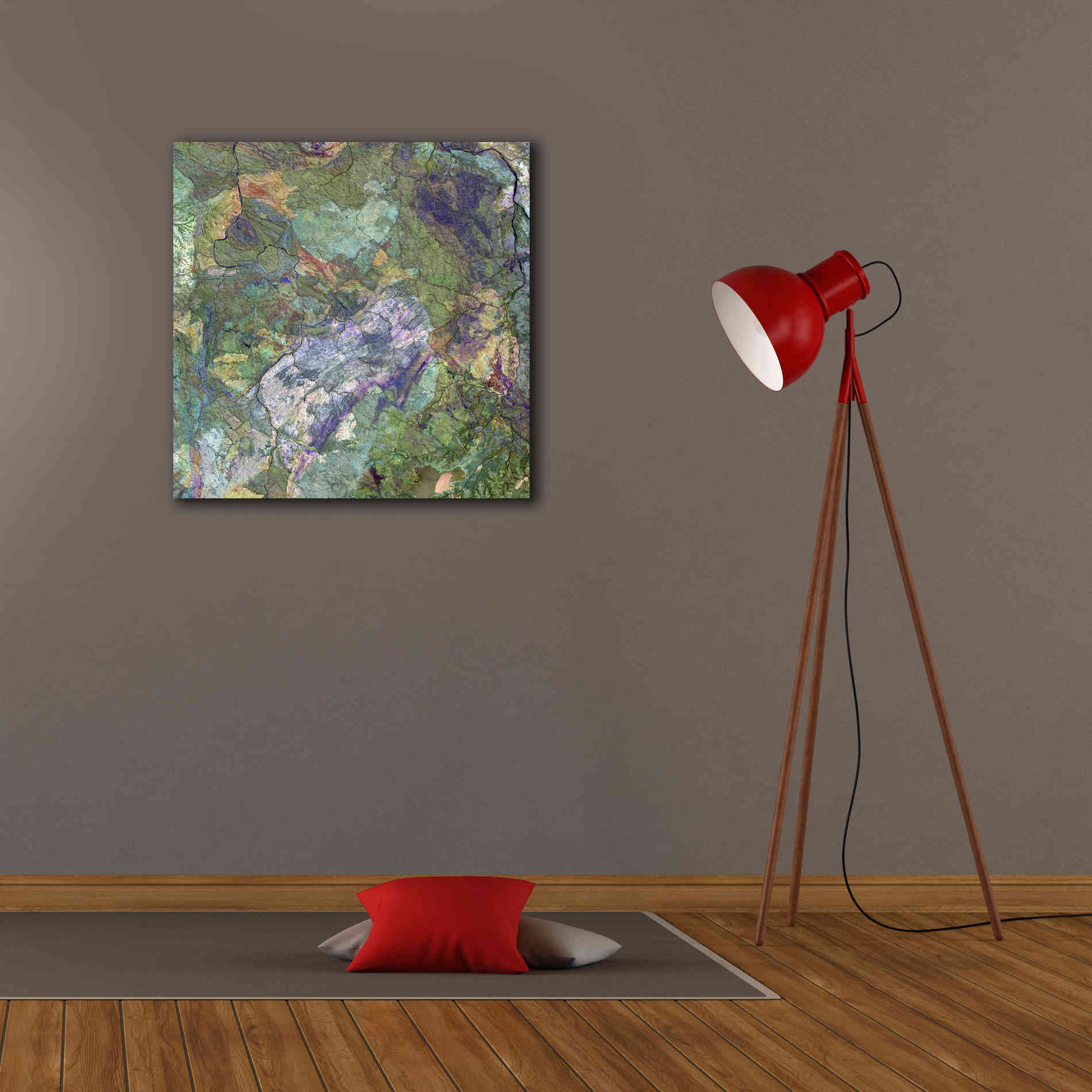 'Earth as Art: Great Sandy Desert' Canvas Wall Art,26 x 26