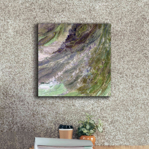 Image of 'Earth as Art: Sulaiman Mountains' Canvas Wall Art,18 x 18