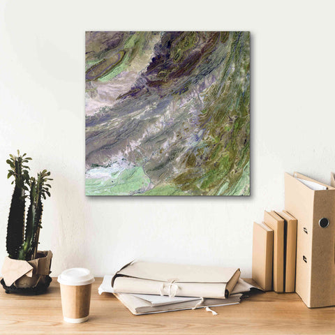Image of 'Earth as Art: Sulaiman Mountains' Canvas Wall Art,18 x 18
