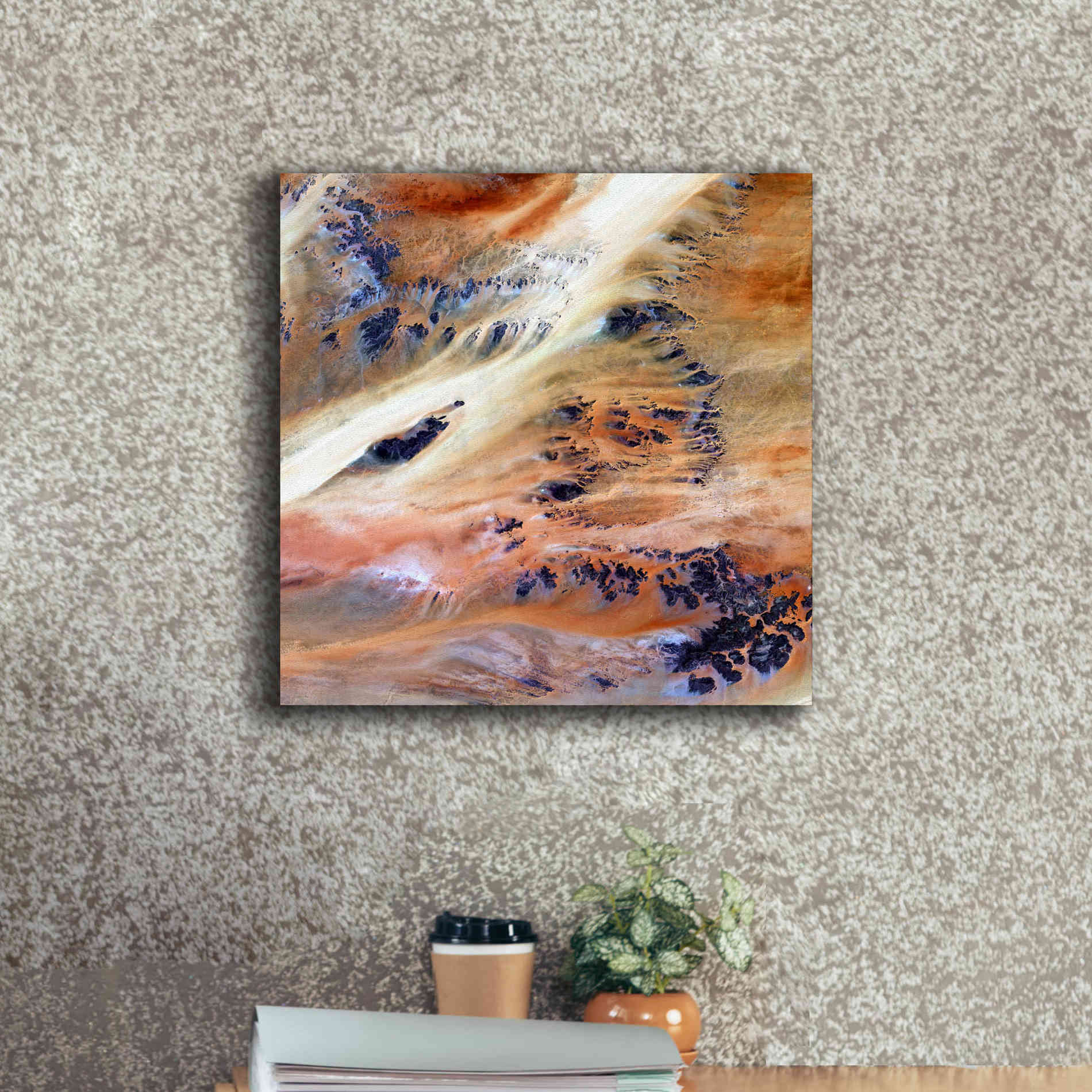 'Earth as Art: Terkezi Oasis' Canvas Wall Art,18 x 18