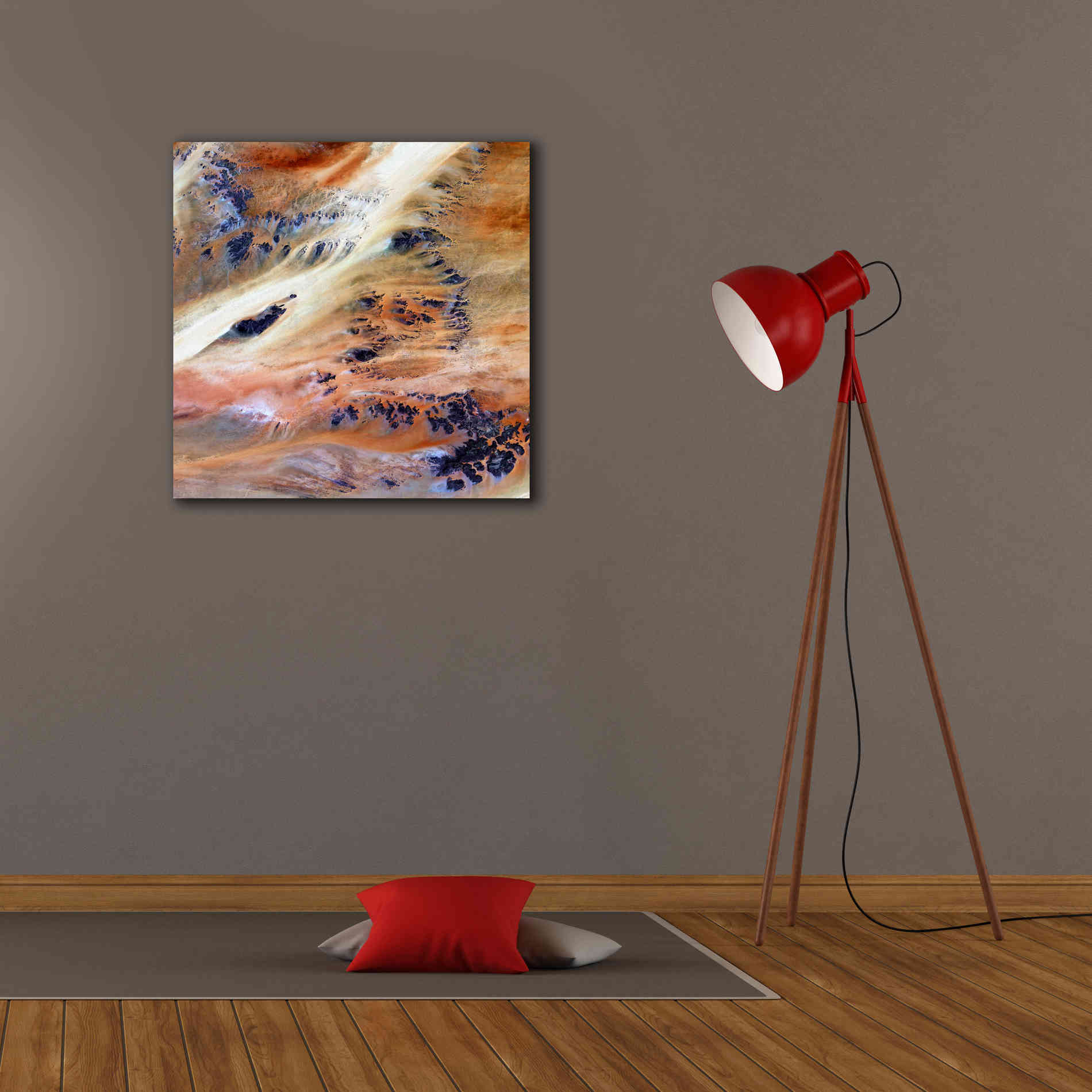 'Earth as Art: Terkezi Oasis' Canvas Wall Art,26 x 26