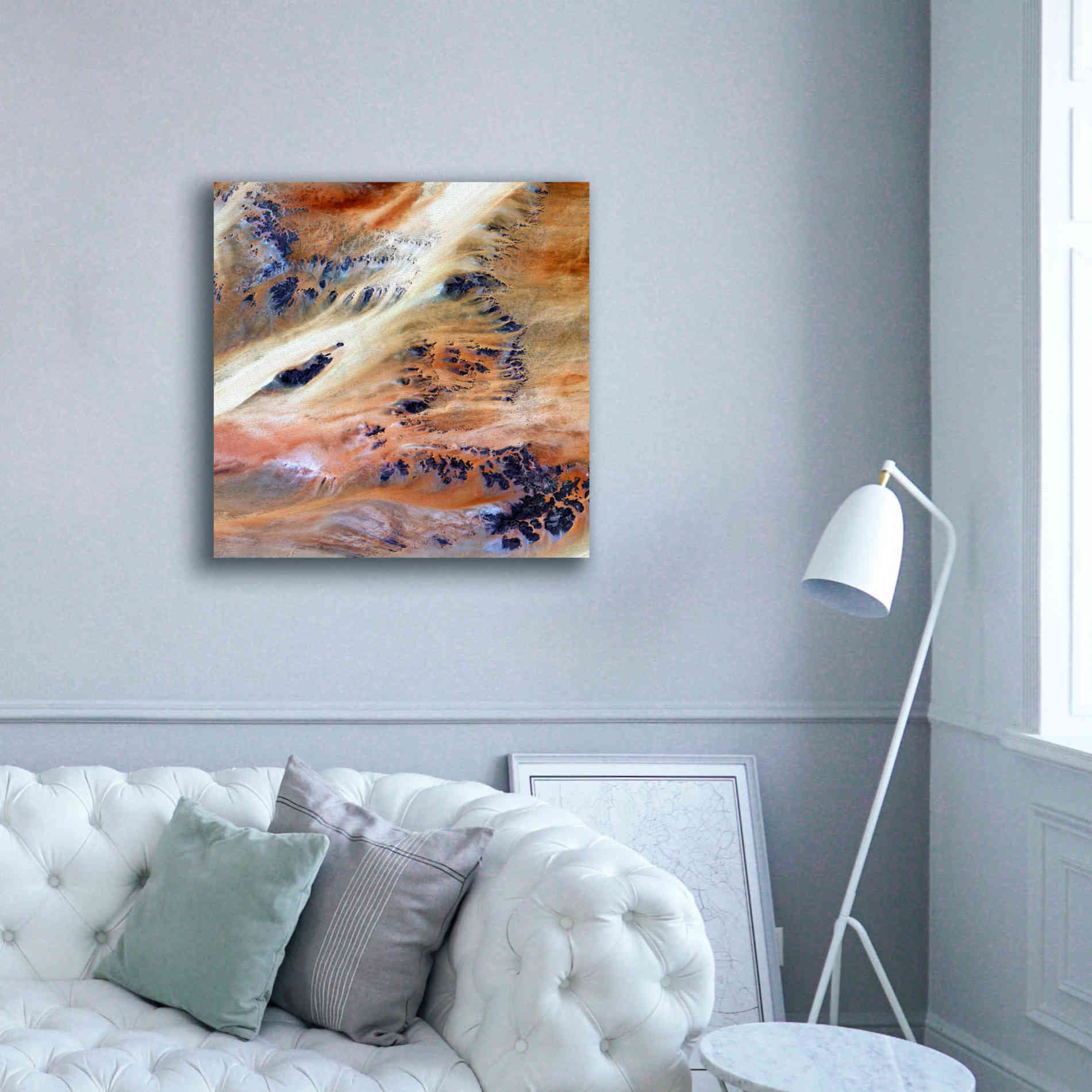 'Earth as Art: Terkezi Oasis' Canvas Wall Art,37 x 37