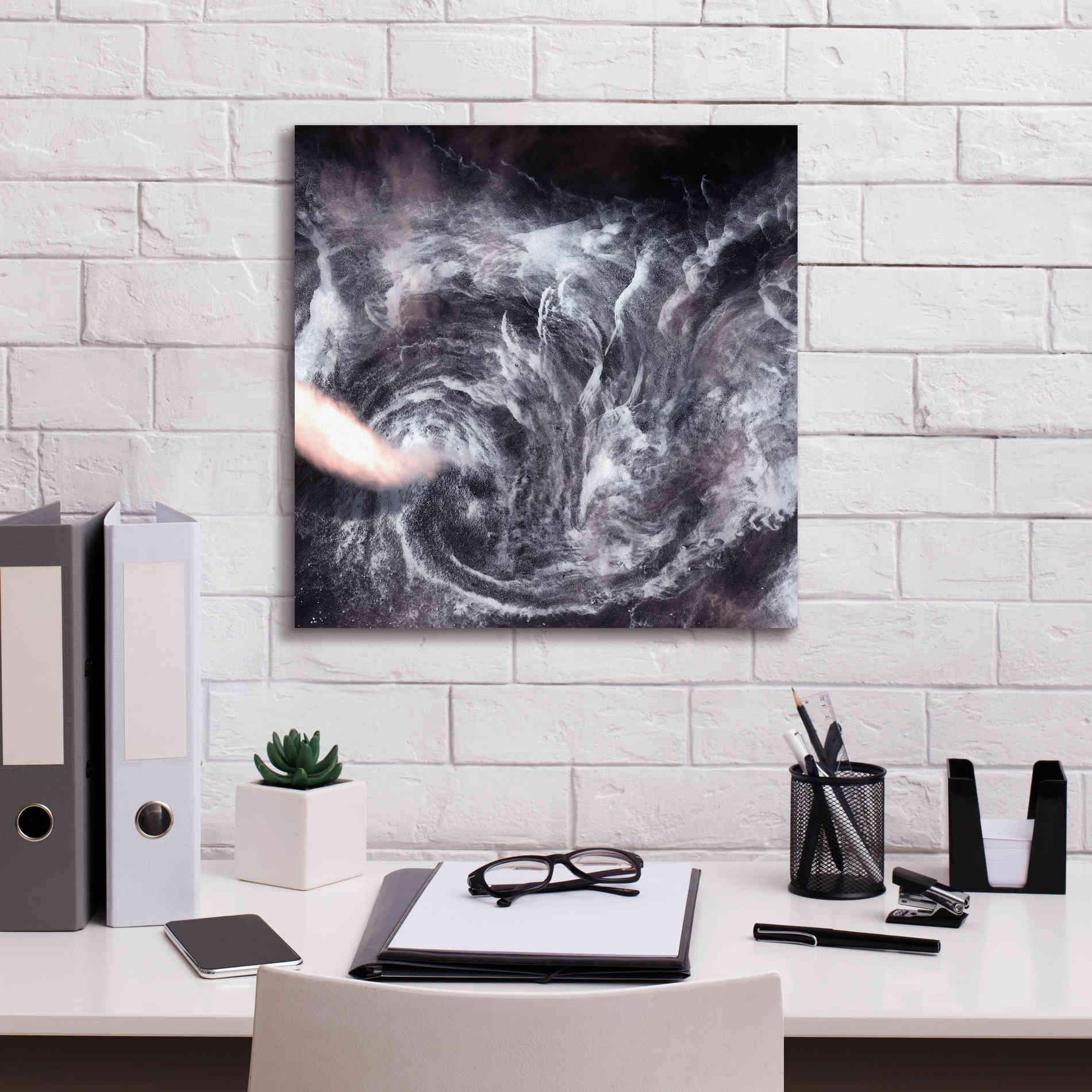 'Earth as Art: Whirlpool in the Air' Canvas Wall Art,18 x 18