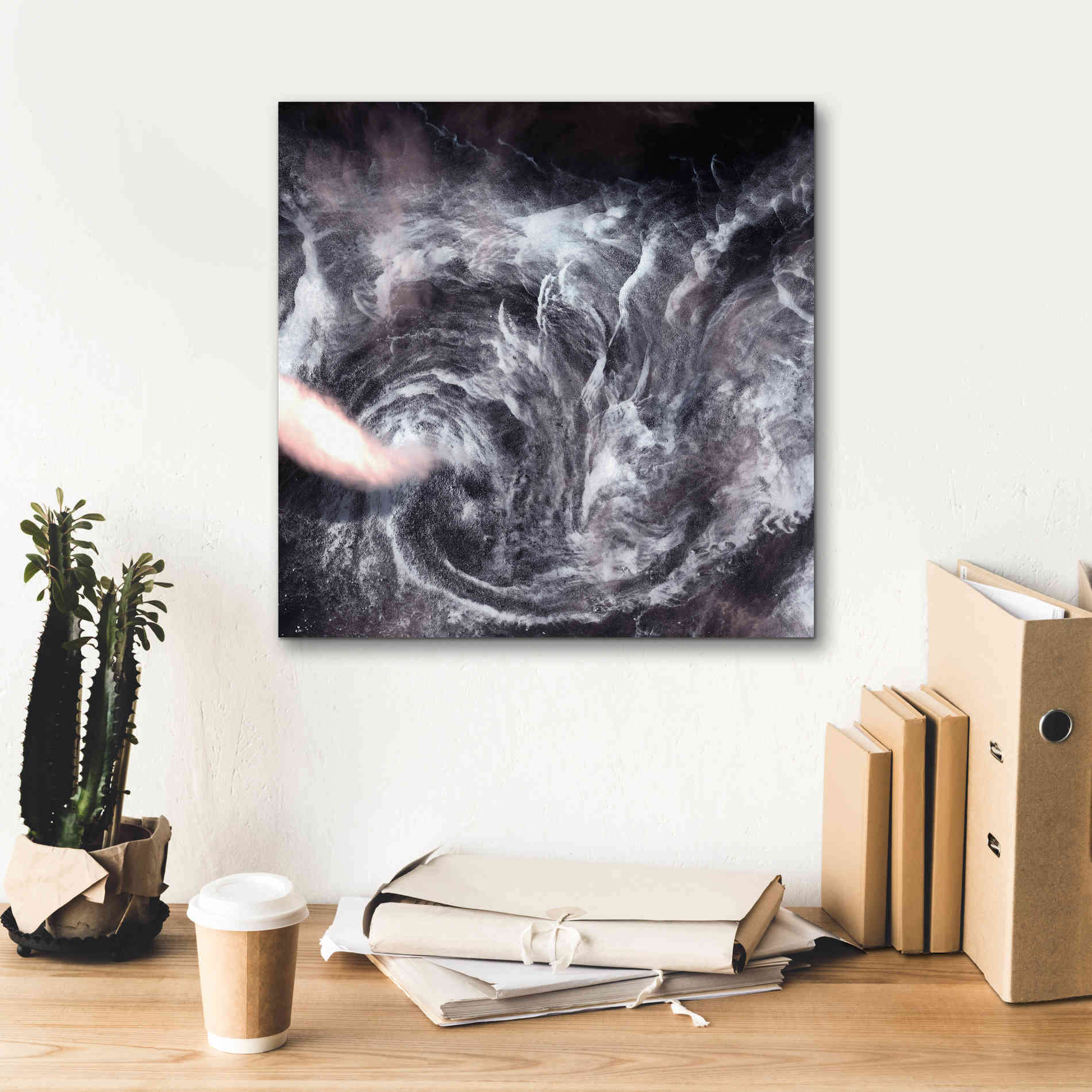 'Earth as Art: Whirlpool in the Air' Canvas Wall Art,18 x 18