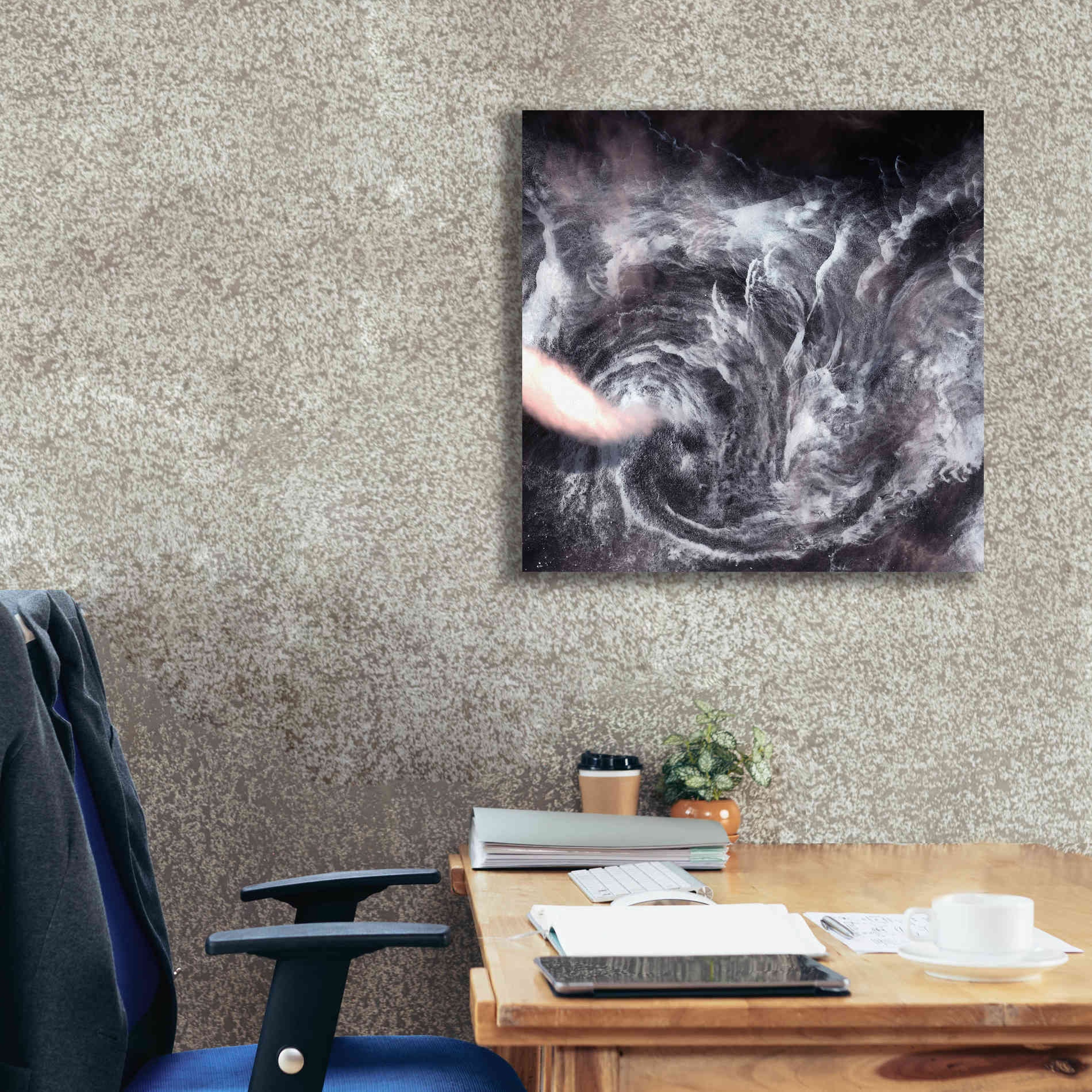'Earth as Art: Whirlpool in the Air' Canvas Wall Art,26 x 26