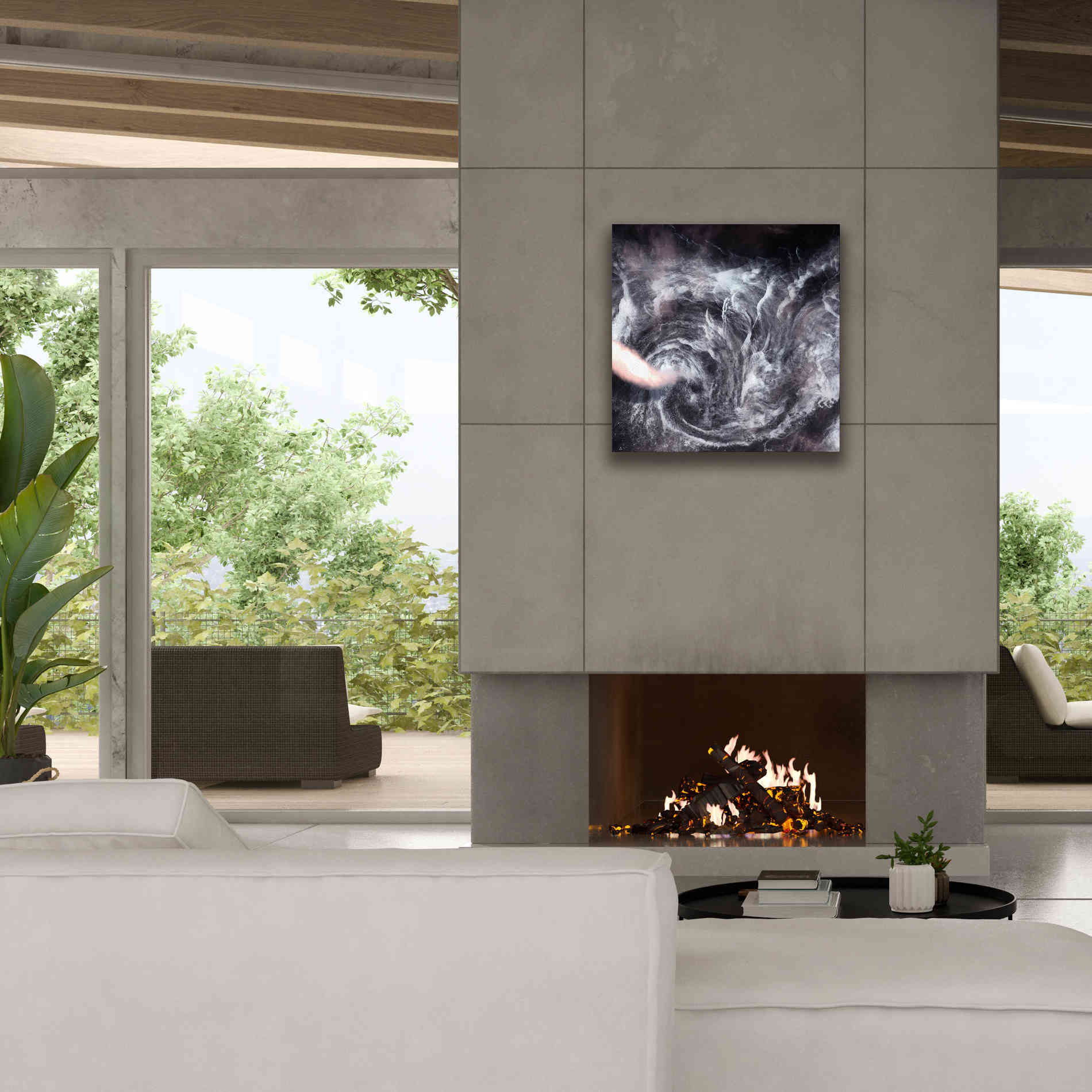 'Earth as Art: Whirlpool in the Air' Canvas Wall Art,26 x 26