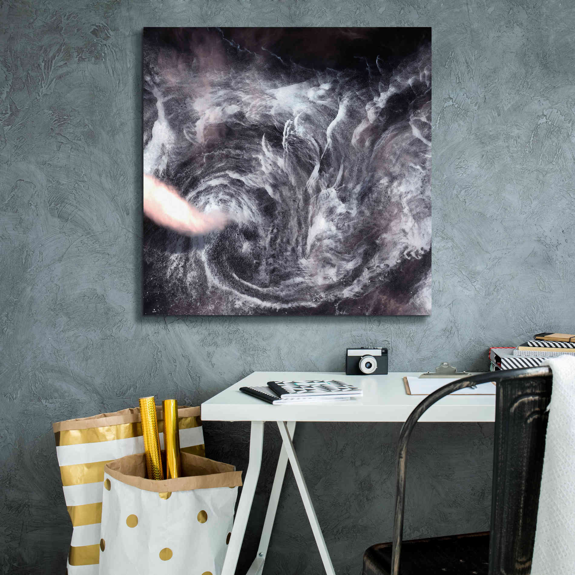 'Earth as Art: Whirlpool in the Air' Canvas Wall Art,26 x 26