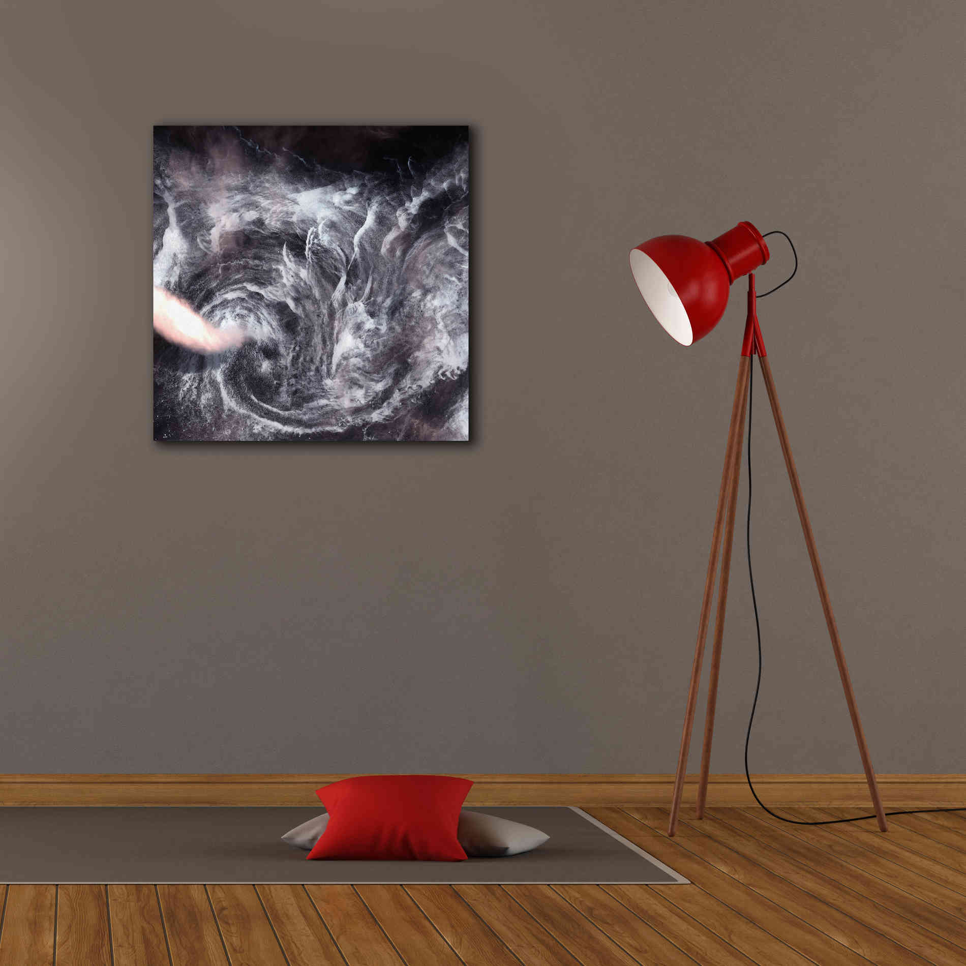 'Earth as Art: Whirlpool in the Air' Canvas Wall Art,26 x 26