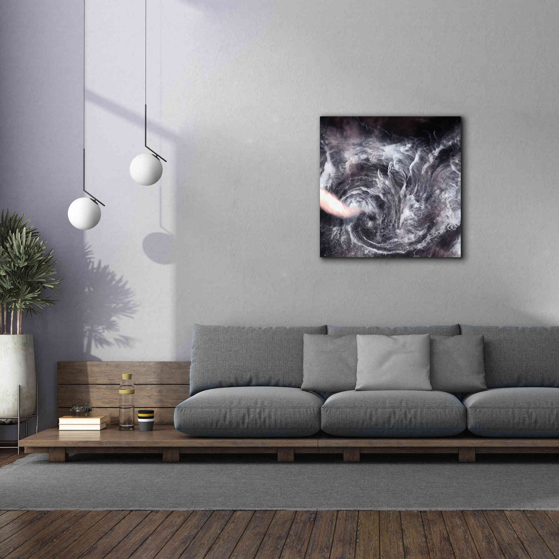 'Earth as Art: Whirlpool in the Air' Canvas Wall Art,37 x 37