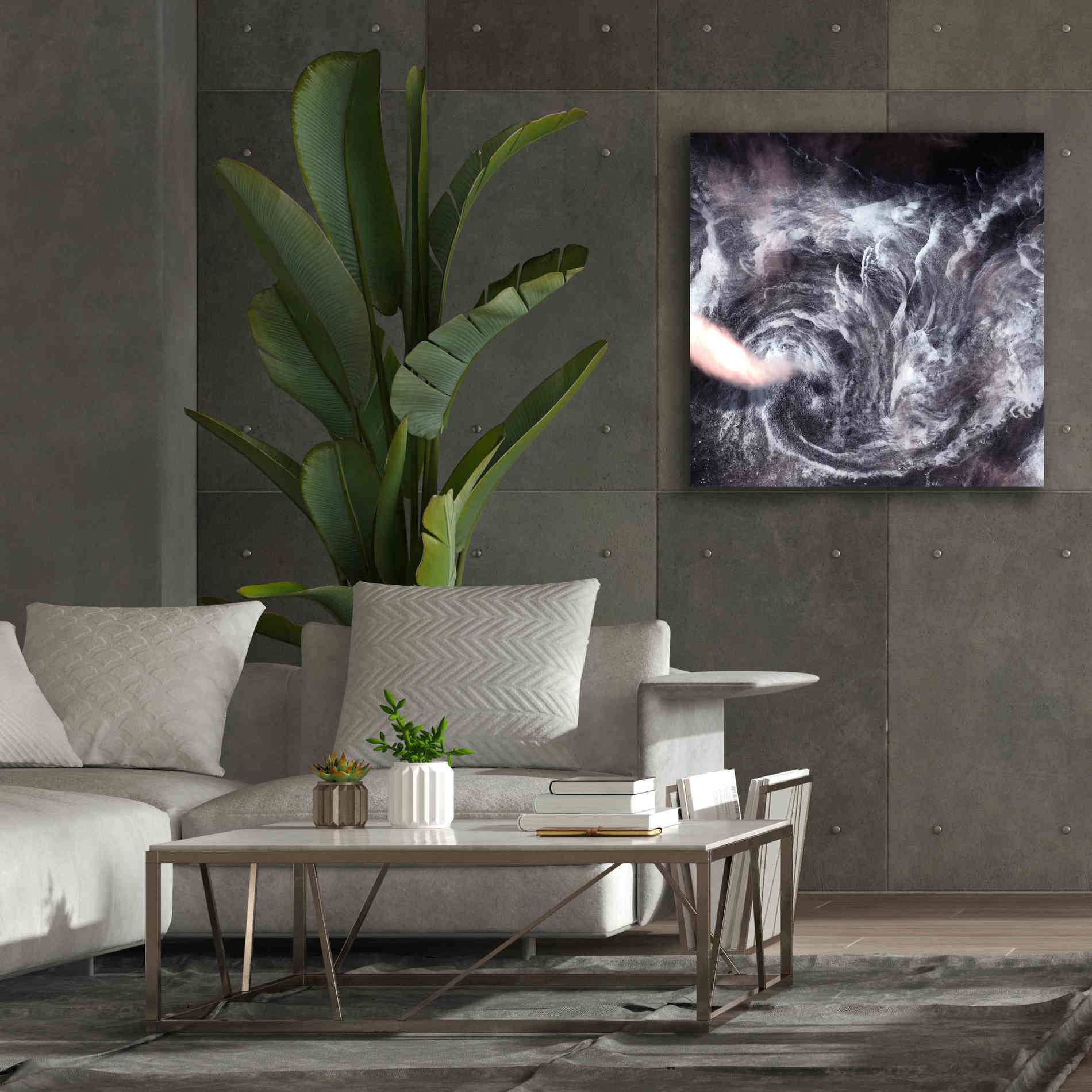 'Earth as Art: Whirlpool in the Air' Canvas Wall Art,37 x 37