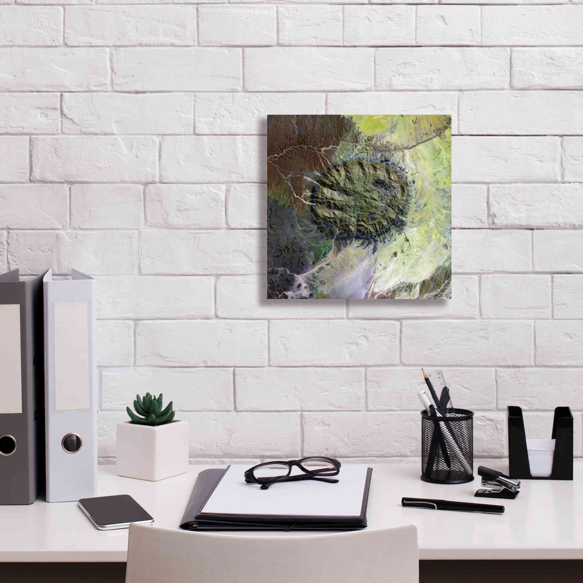 'Earth as Art: Brandberg Massif' Canvas Wall Art,12 x 12