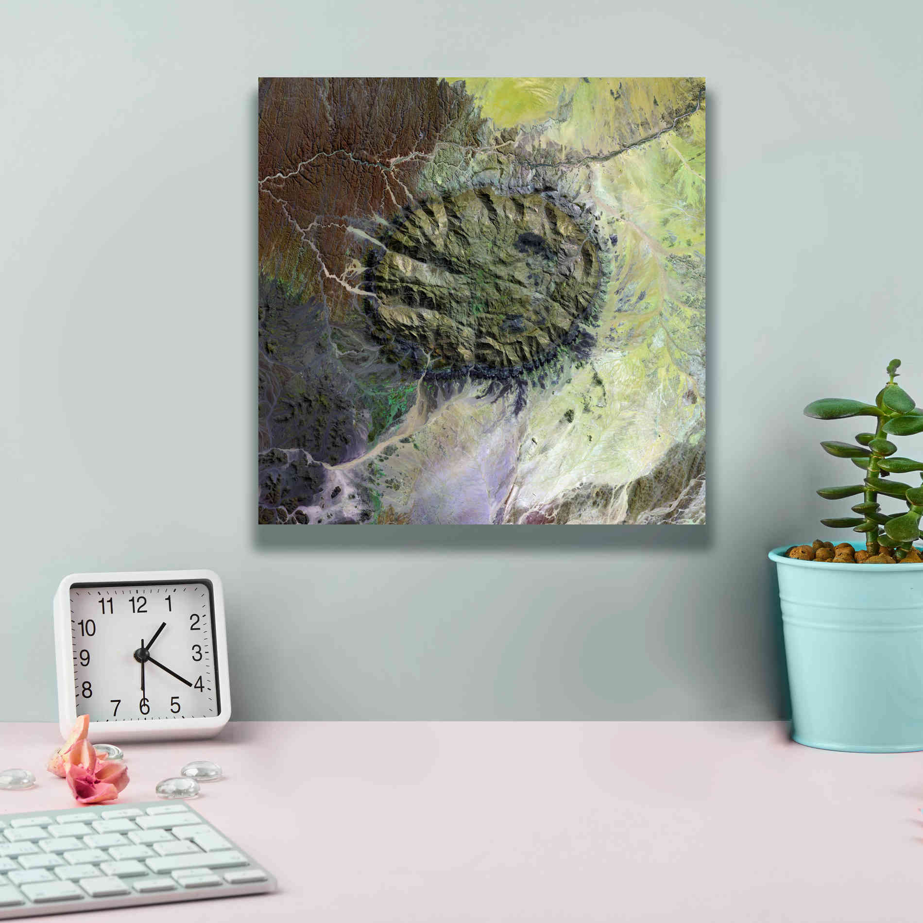 'Earth as Art: Brandberg Massif' Canvas Wall Art,12 x 12