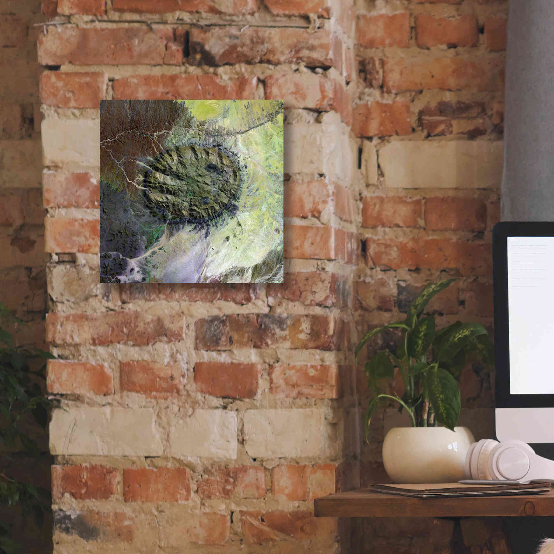 'Earth as Art: Brandberg Massif' Canvas Wall Art,12 x 12