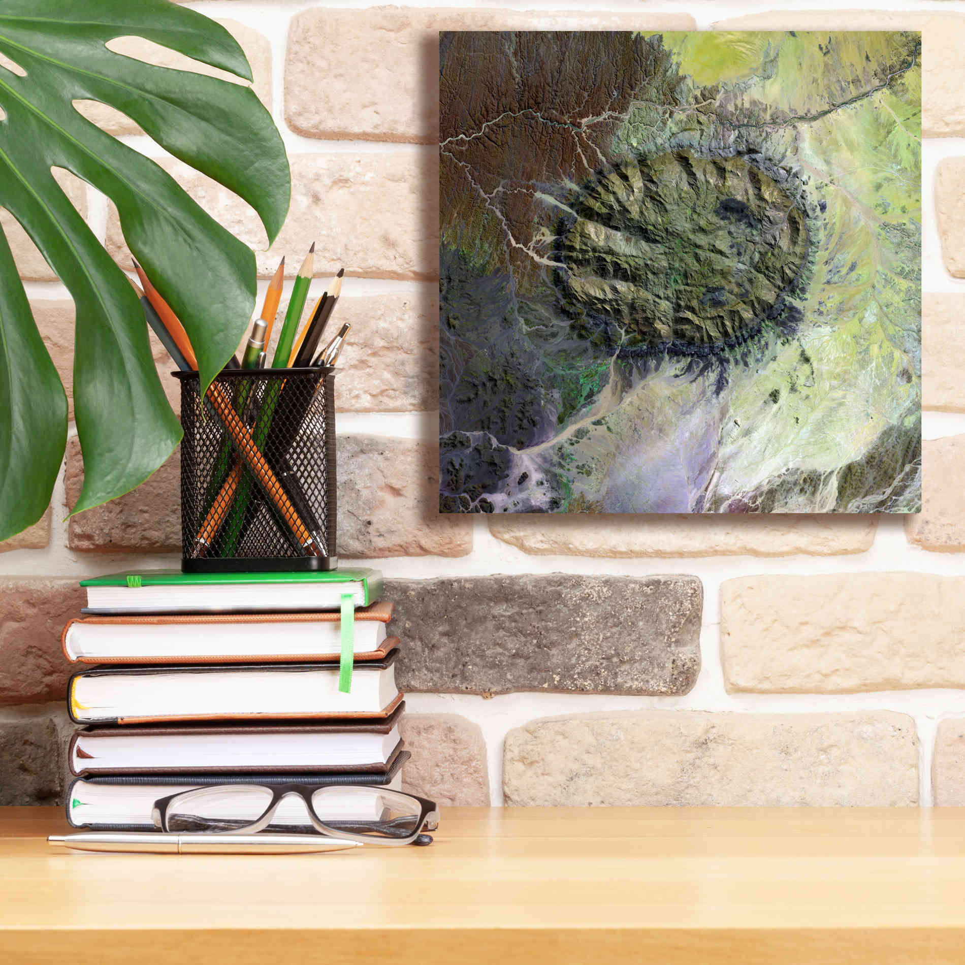'Earth as Art: Brandberg Massif' Canvas Wall Art,12 x 12