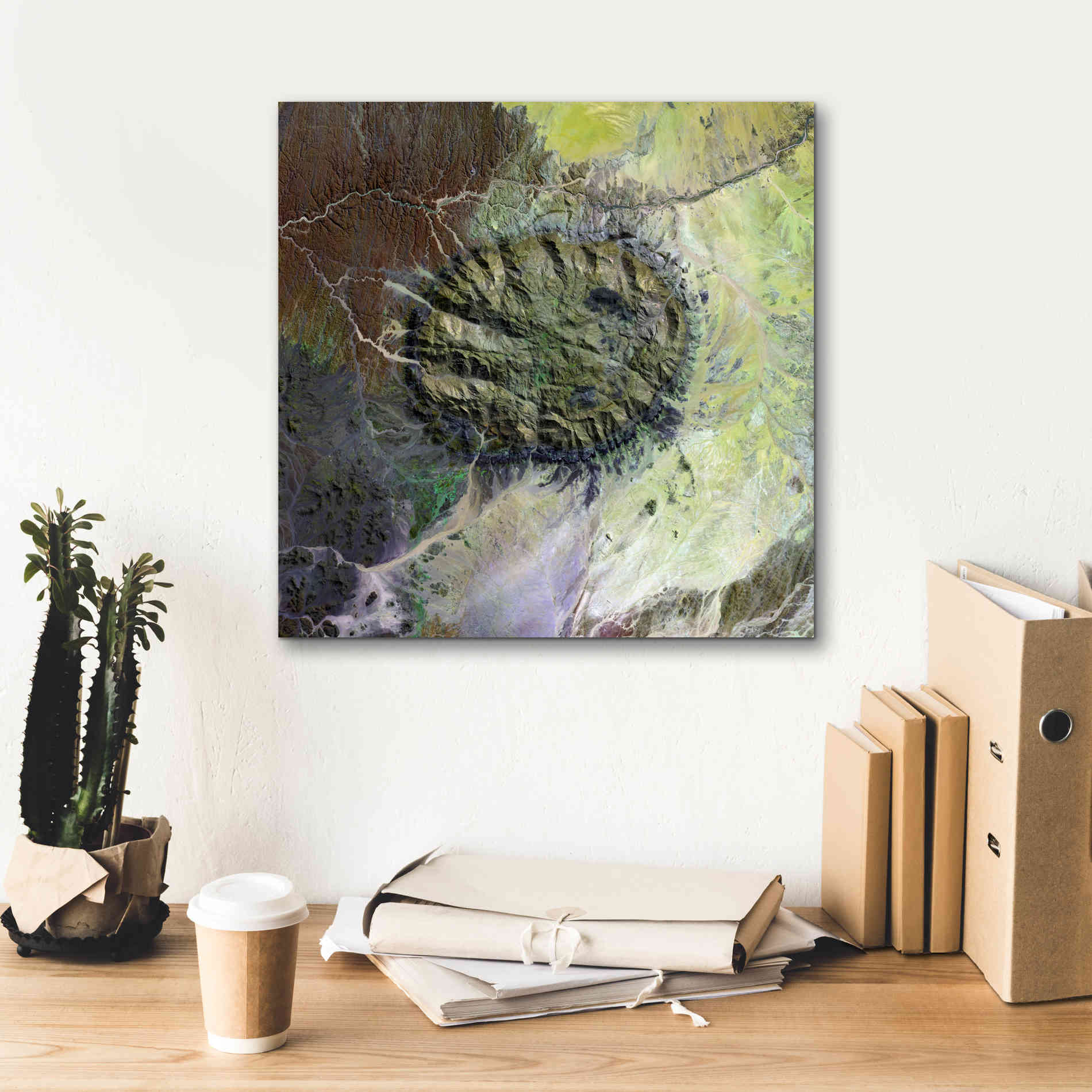 'Earth as Art: Brandberg Massif' Canvas Wall Art,18 x 18