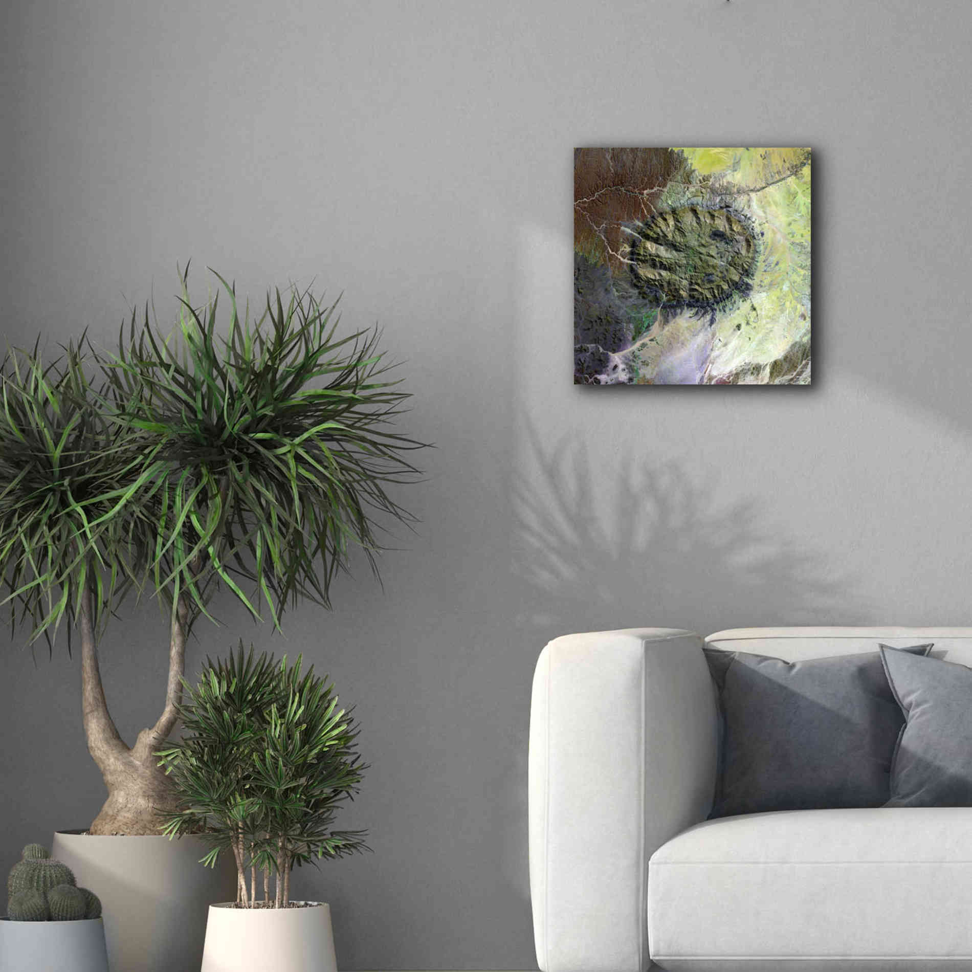 'Earth as Art: Brandberg Massif' Canvas Wall Art,18 x 18