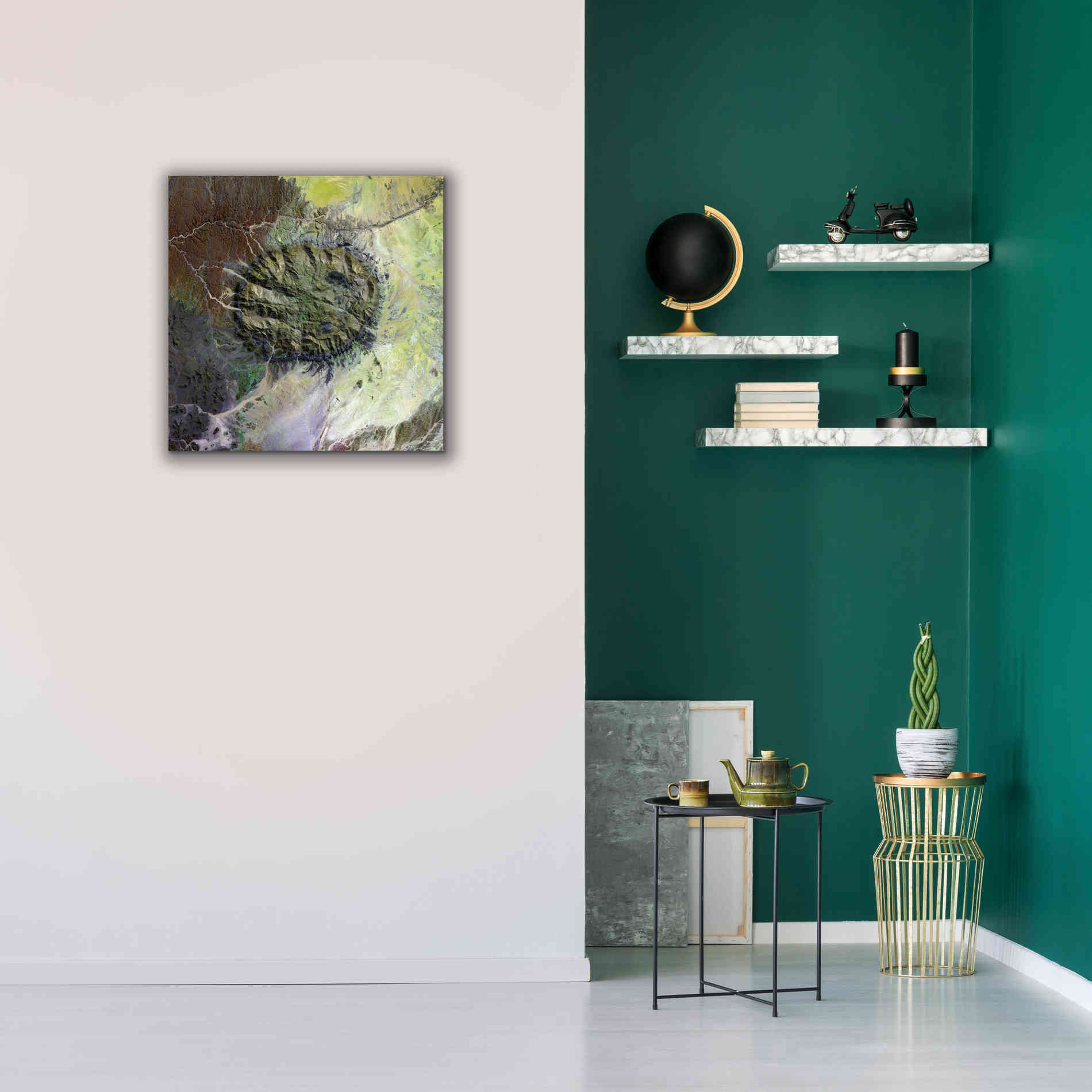 'Earth as Art: Brandberg Massif' Canvas Wall Art,26 x 26