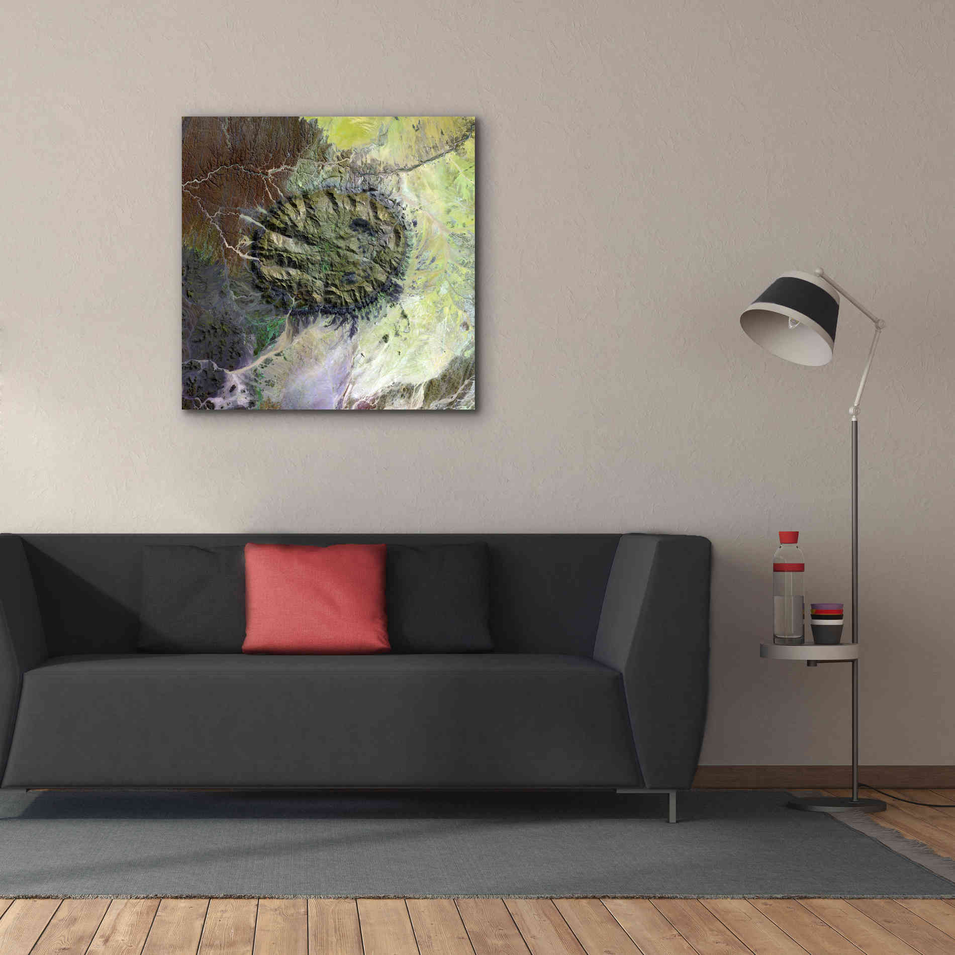 'Earth as Art: Brandberg Massif' Canvas Wall Art,37 x 37