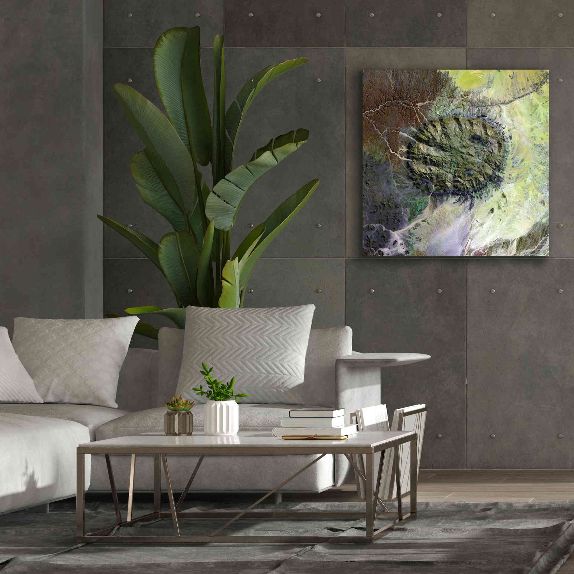 'Earth as Art: Brandberg Massif' Canvas Wall Art,37 x 37