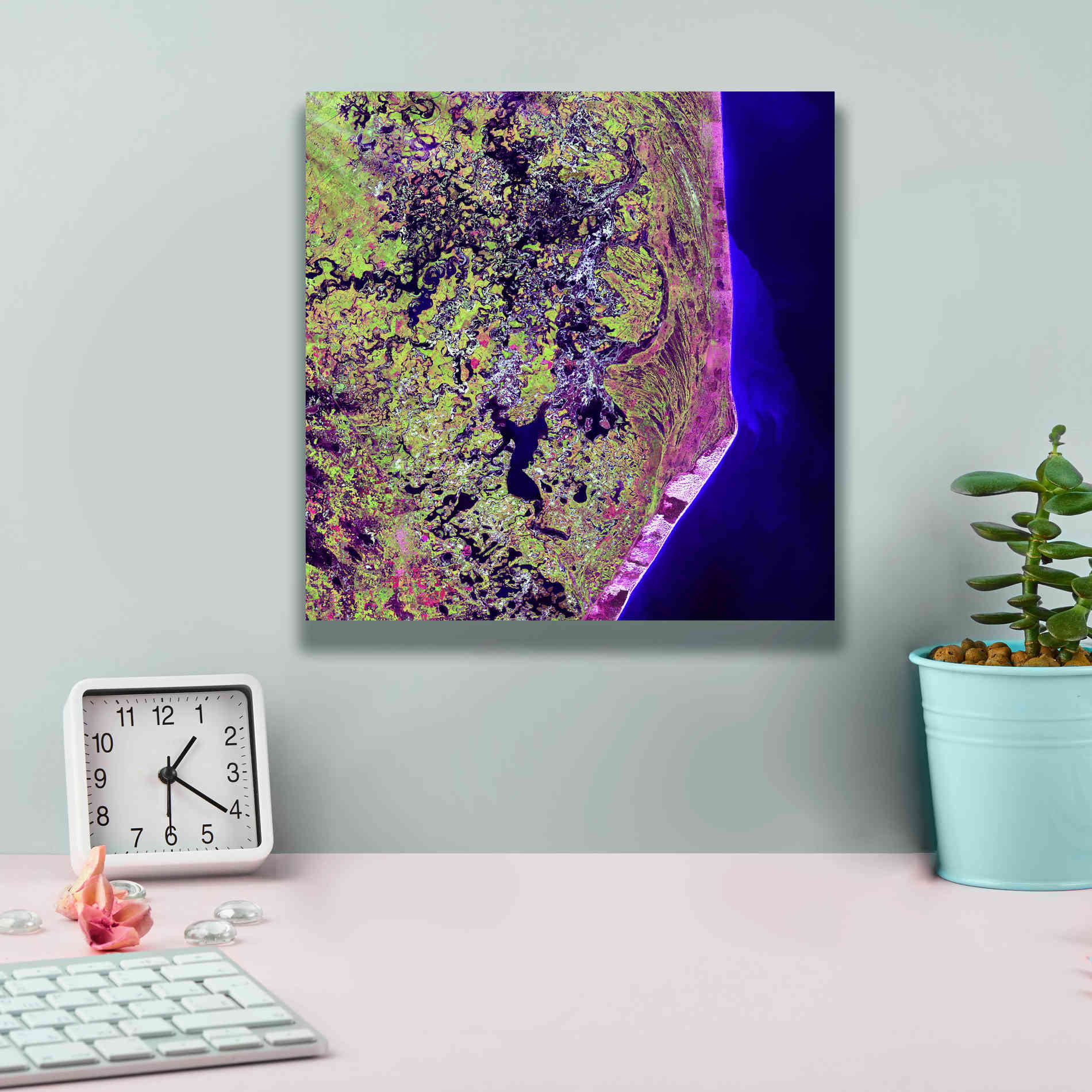 'Earth as Art: Cabo San Antonio' Canvas Wall Art,12 x 12