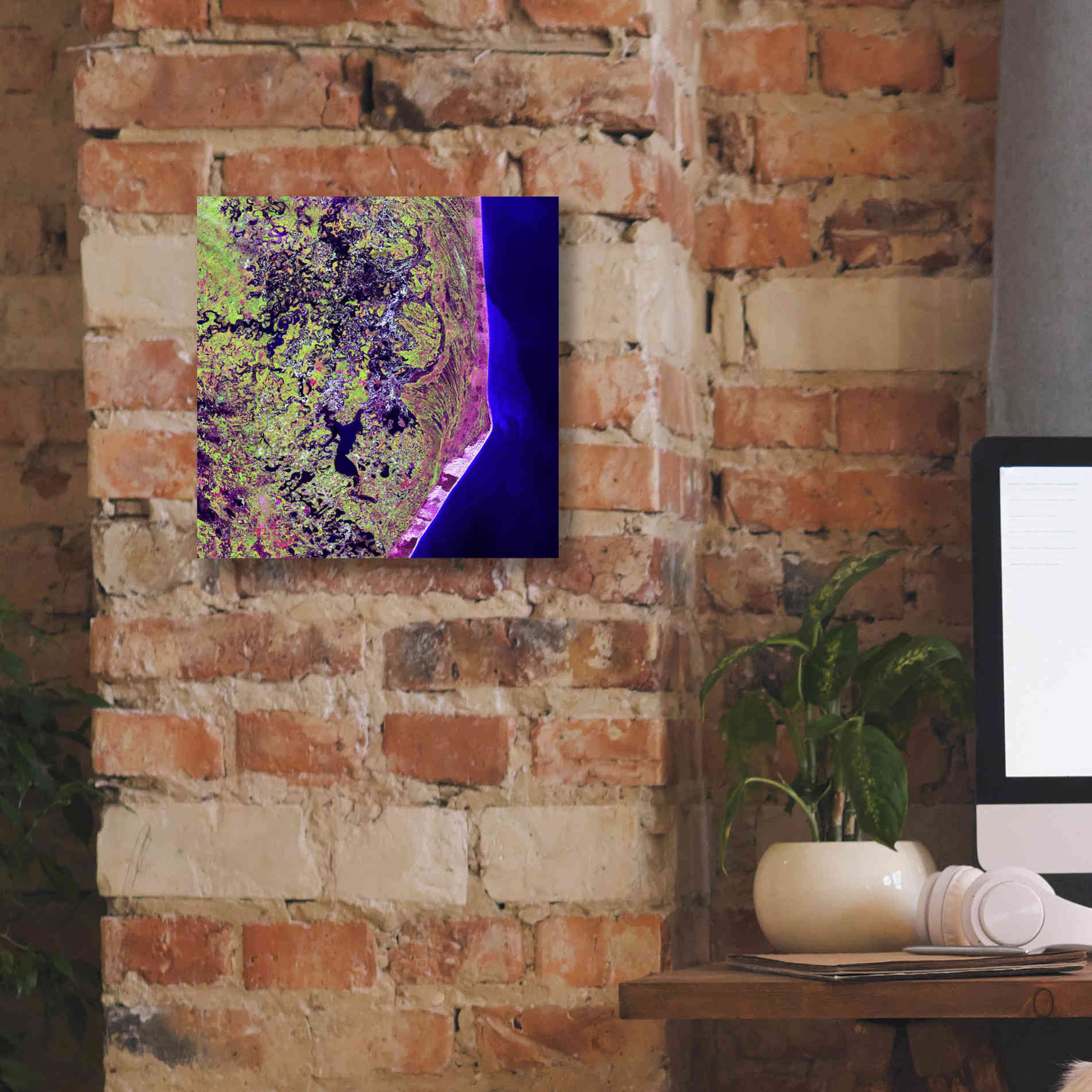 'Earth as Art: Cabo San Antonio' Canvas Wall Art,12 x 12