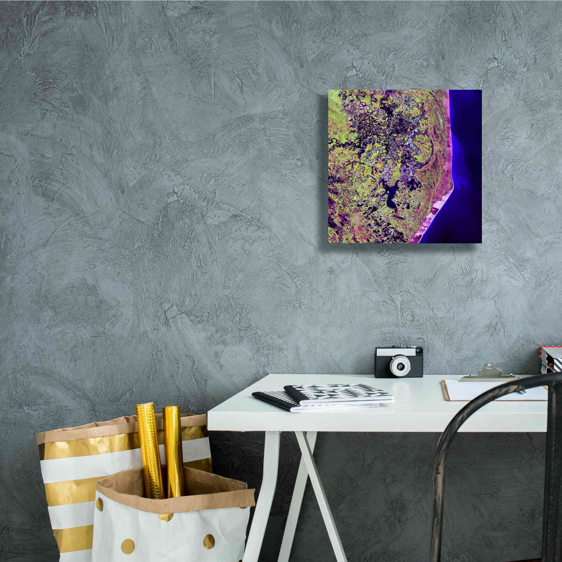 'Earth as Art: Cabo San Antonio' Canvas Wall Art,12 x 12