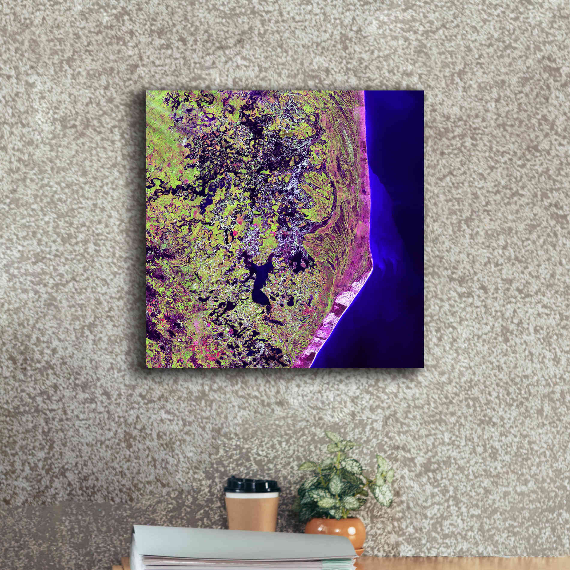 'Earth as Art: Cabo San Antonio' Canvas Wall Art,18 x 18