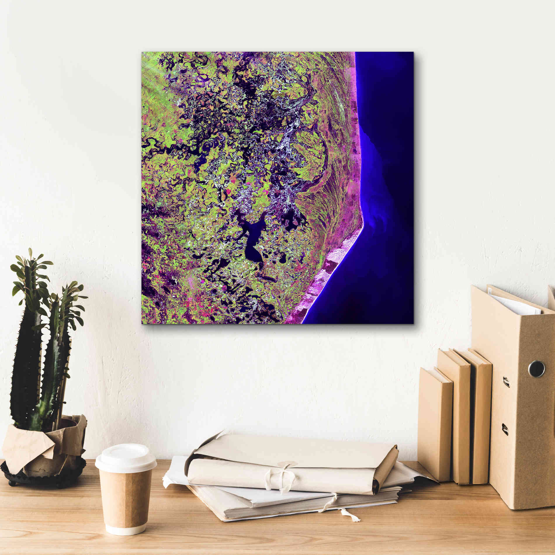 'Earth as Art: Cabo San Antonio' Canvas Wall Art,18 x 18