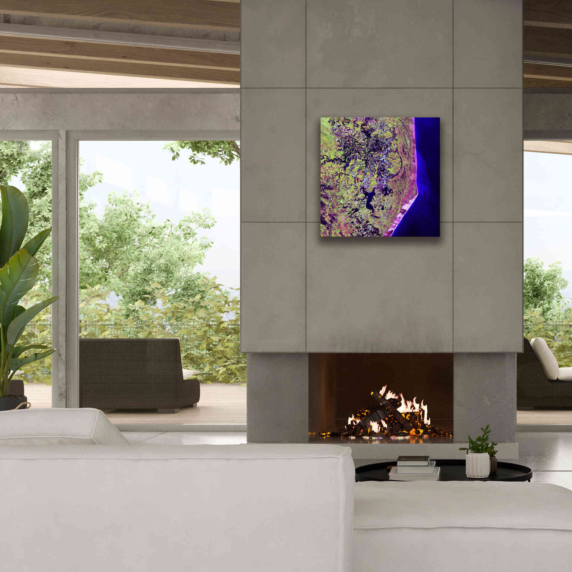 'Earth as Art: Cabo San Antonio' Canvas Wall Art,26 x 26