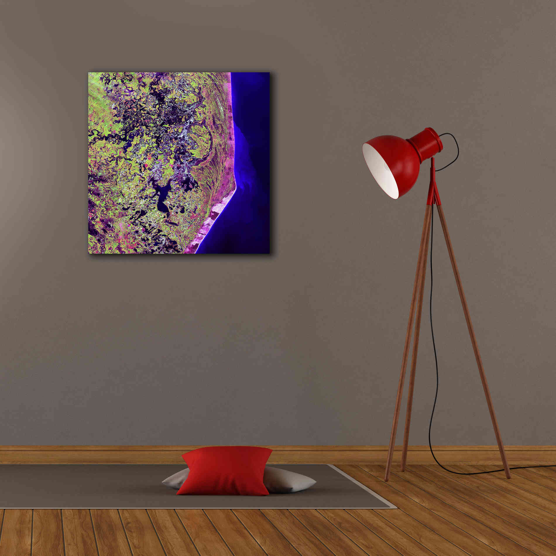 'Earth as Art: Cabo San Antonio' Canvas Wall Art,26 x 26