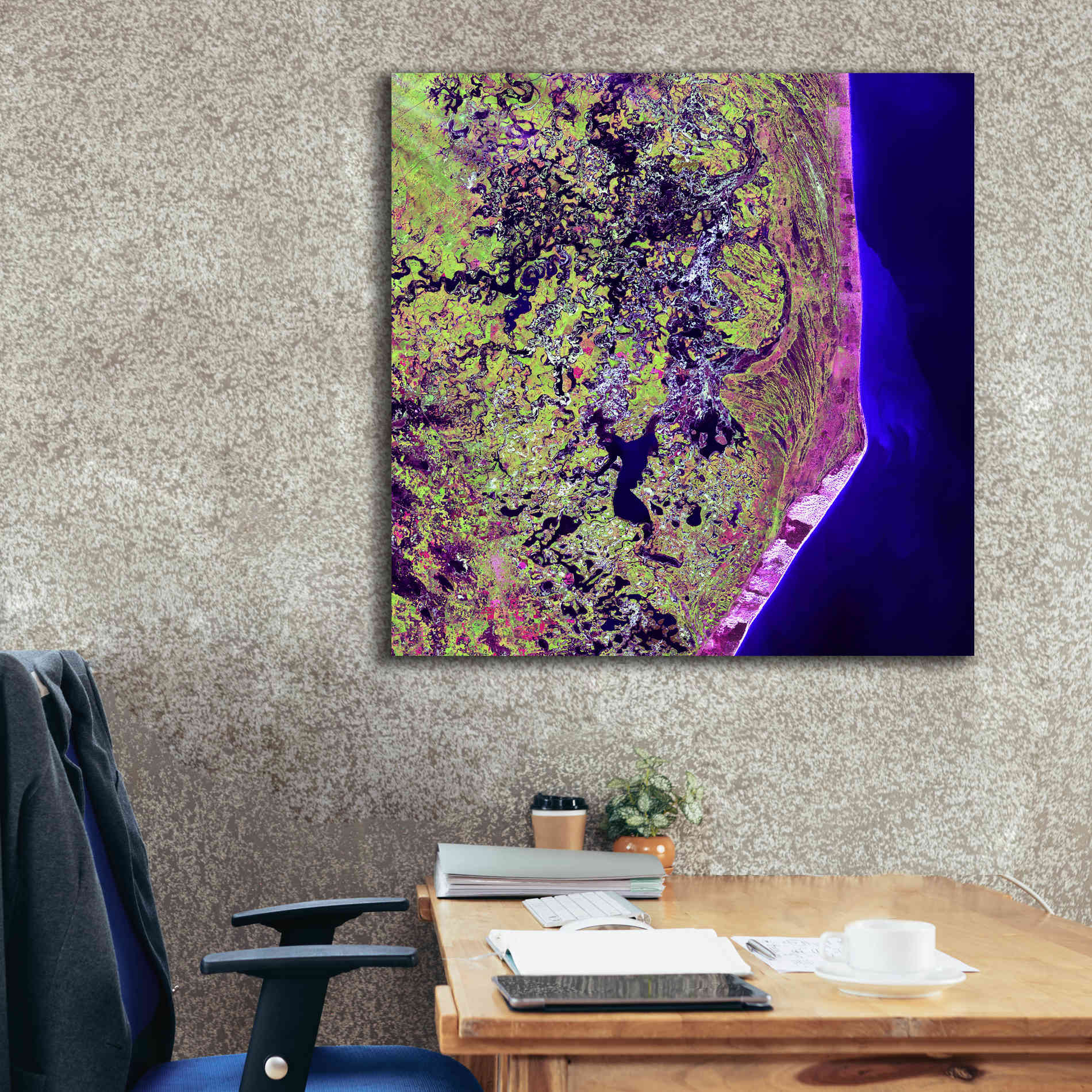 'Earth as Art: Cabo San Antonio' Canvas Wall Art,37 x 37