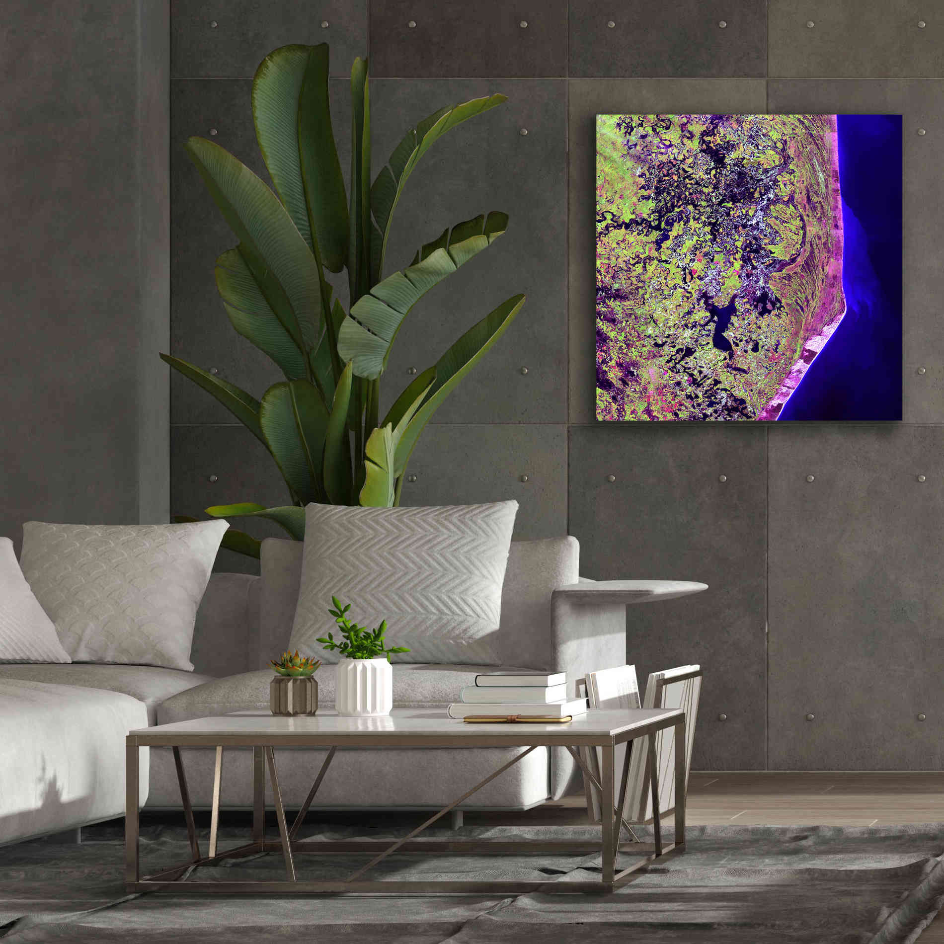 'Earth as Art: Cabo San Antonio' Canvas Wall Art,37 x 37