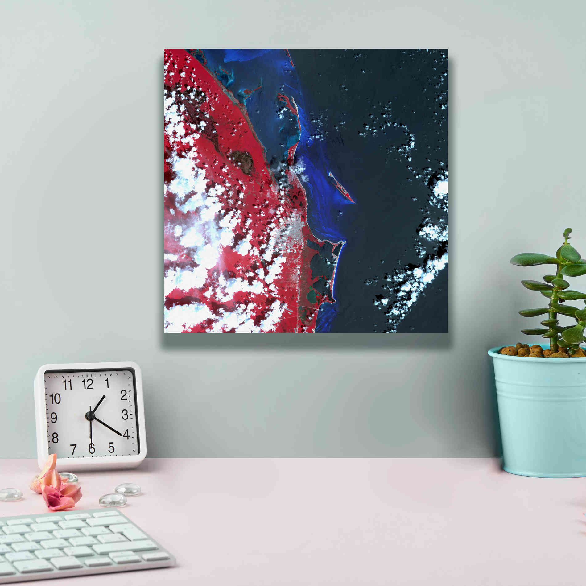 'Earth as Art: Cancun ' Canvas Wall Art,12 x 12