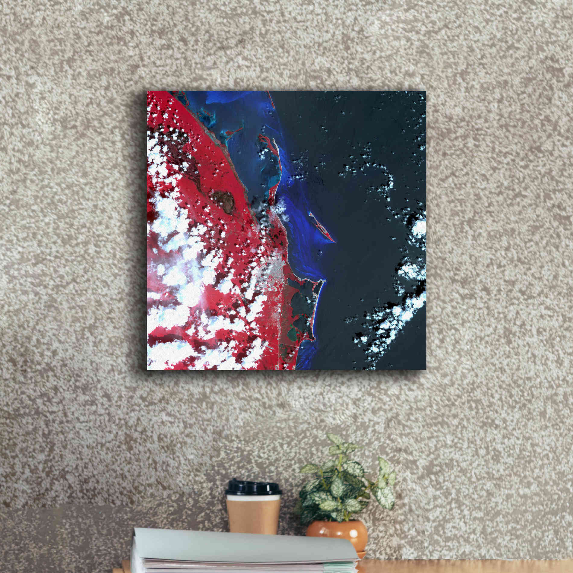 'Earth as Art: Cancun ' Canvas Wall Art,18 x 18