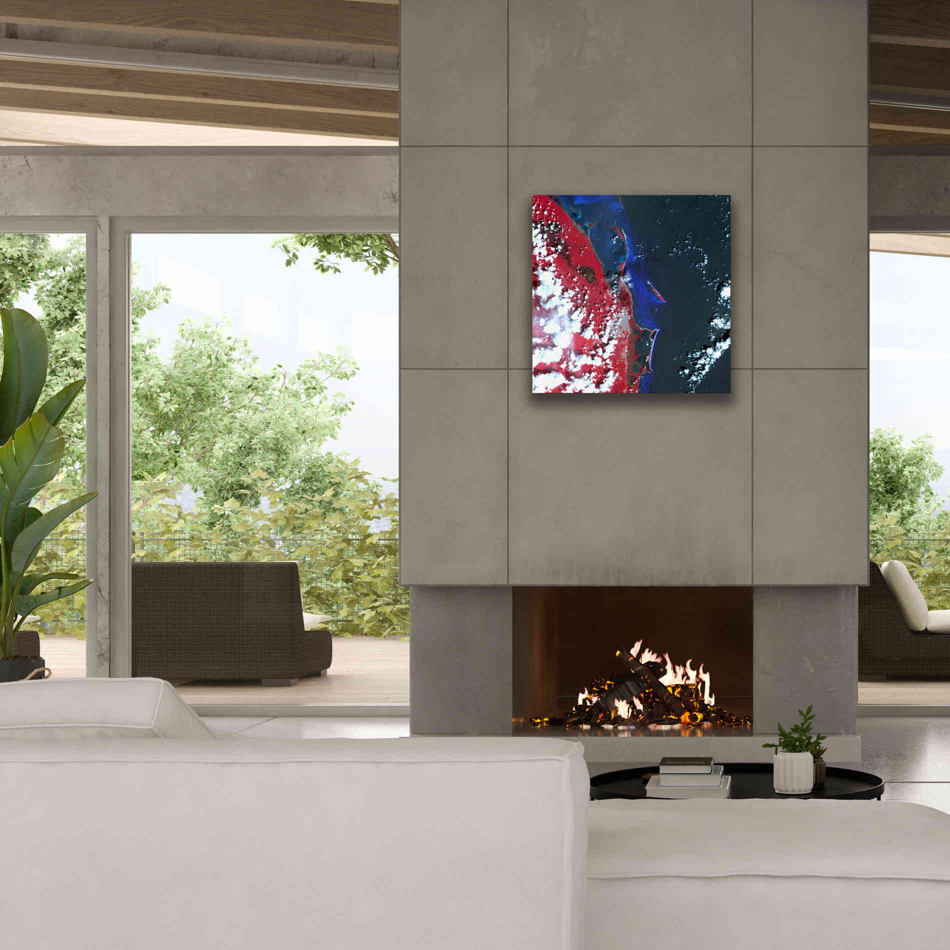 'Earth as Art: Cancun ' Canvas Wall Art,26 x 26