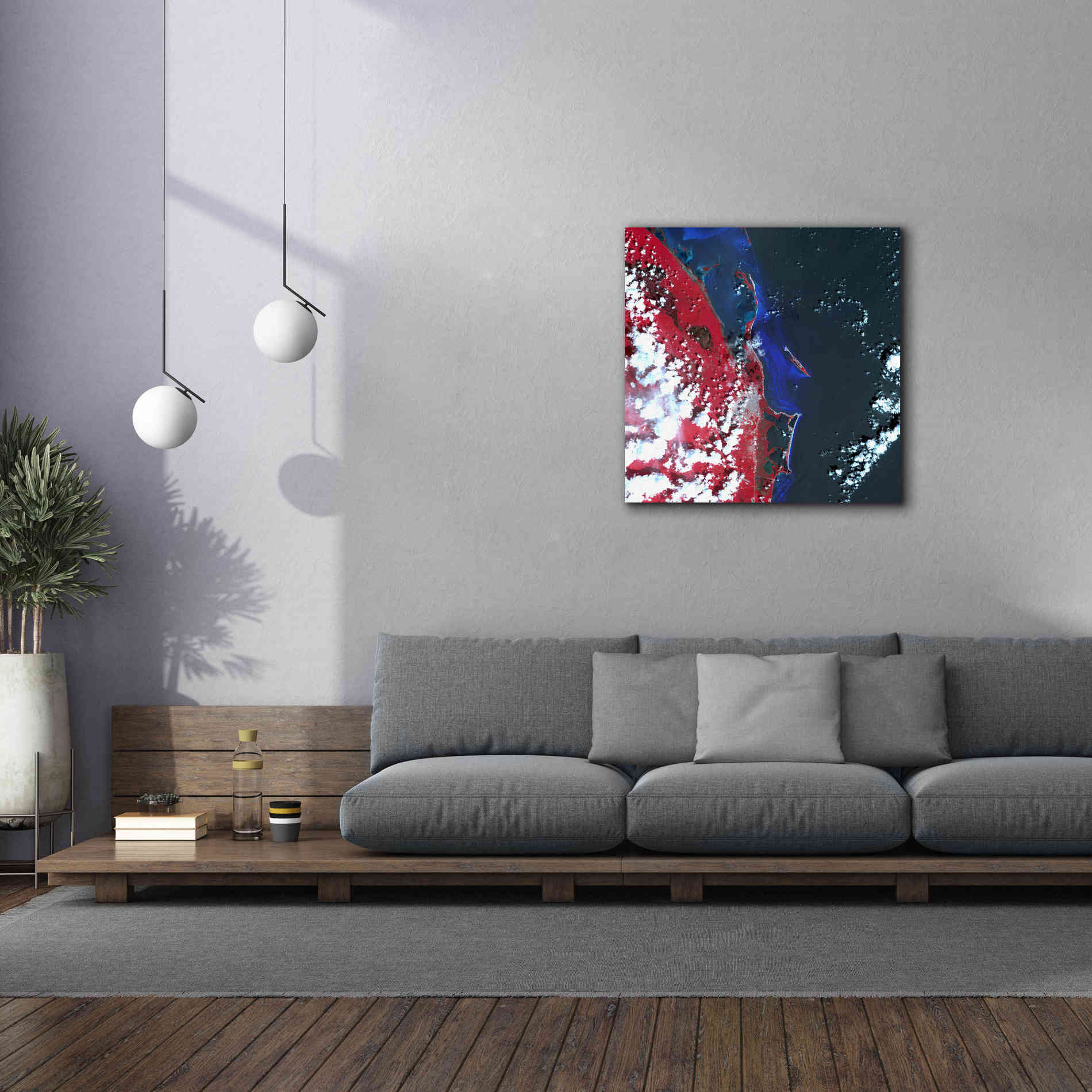 'Earth as Art: Cancun ' Canvas Wall Art,37 x 37