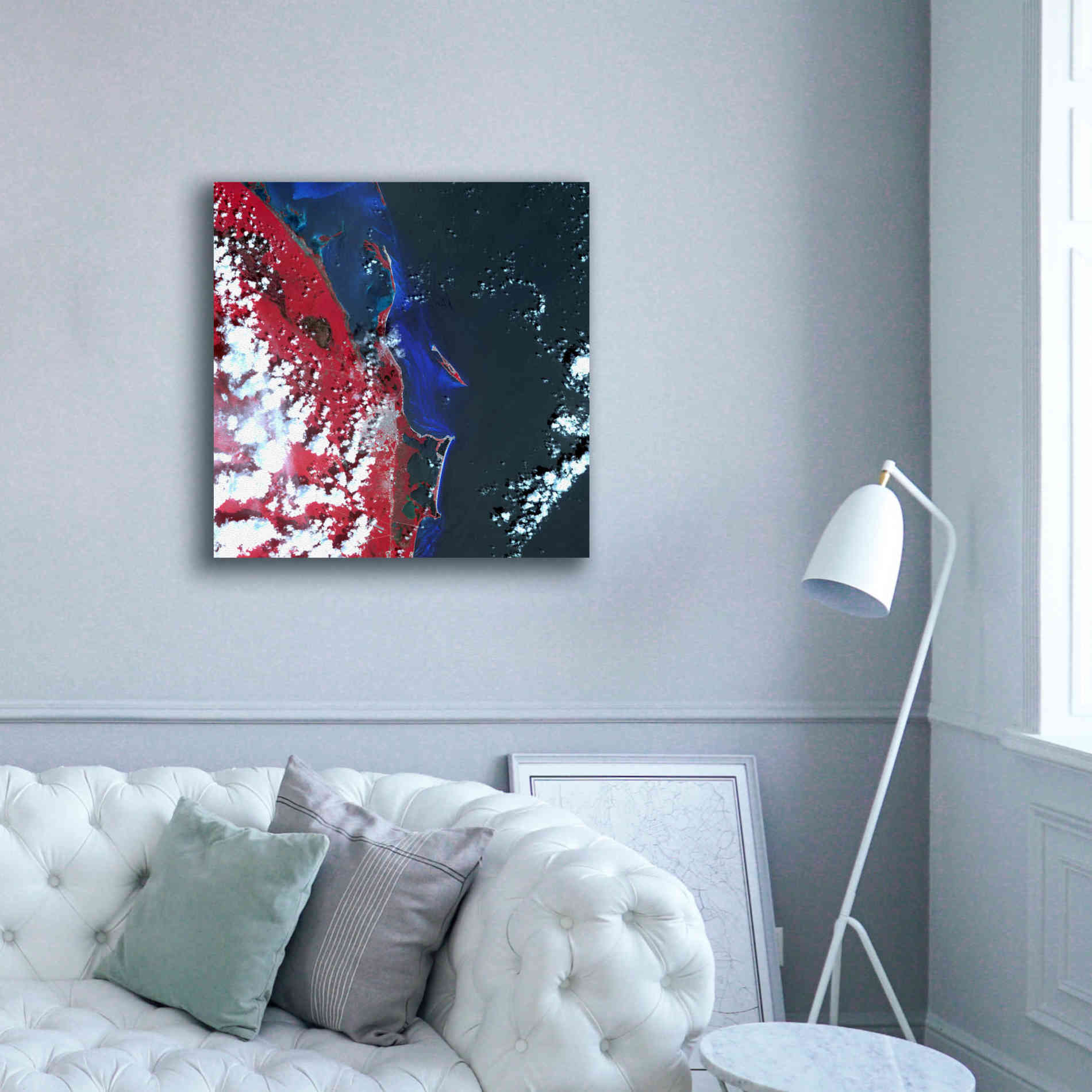 'Earth as Art: Cancun ' Canvas Wall Art,37 x 37