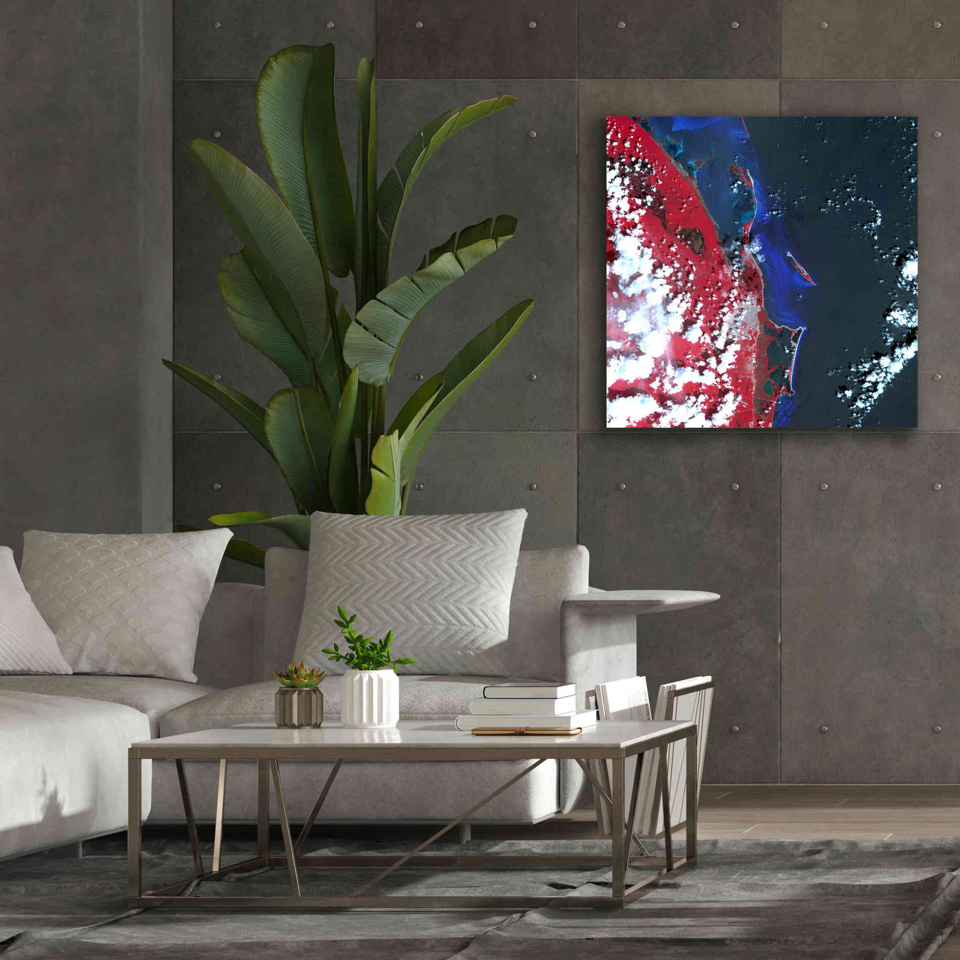 'Earth as Art: Cancun ' Canvas Wall Art,37 x 37