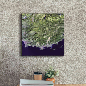 'Earth as Art: Coast France' Canvas Wall Art,18 x 18